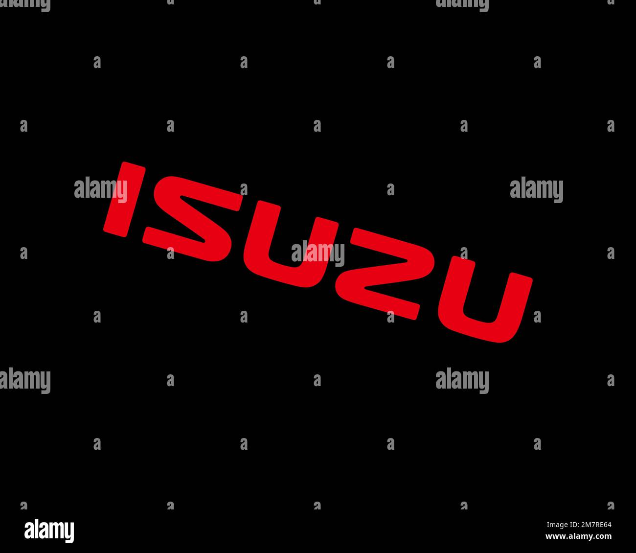 Isuzu Motors, Rotated Logo, Black Background B Stock Photo Alamy