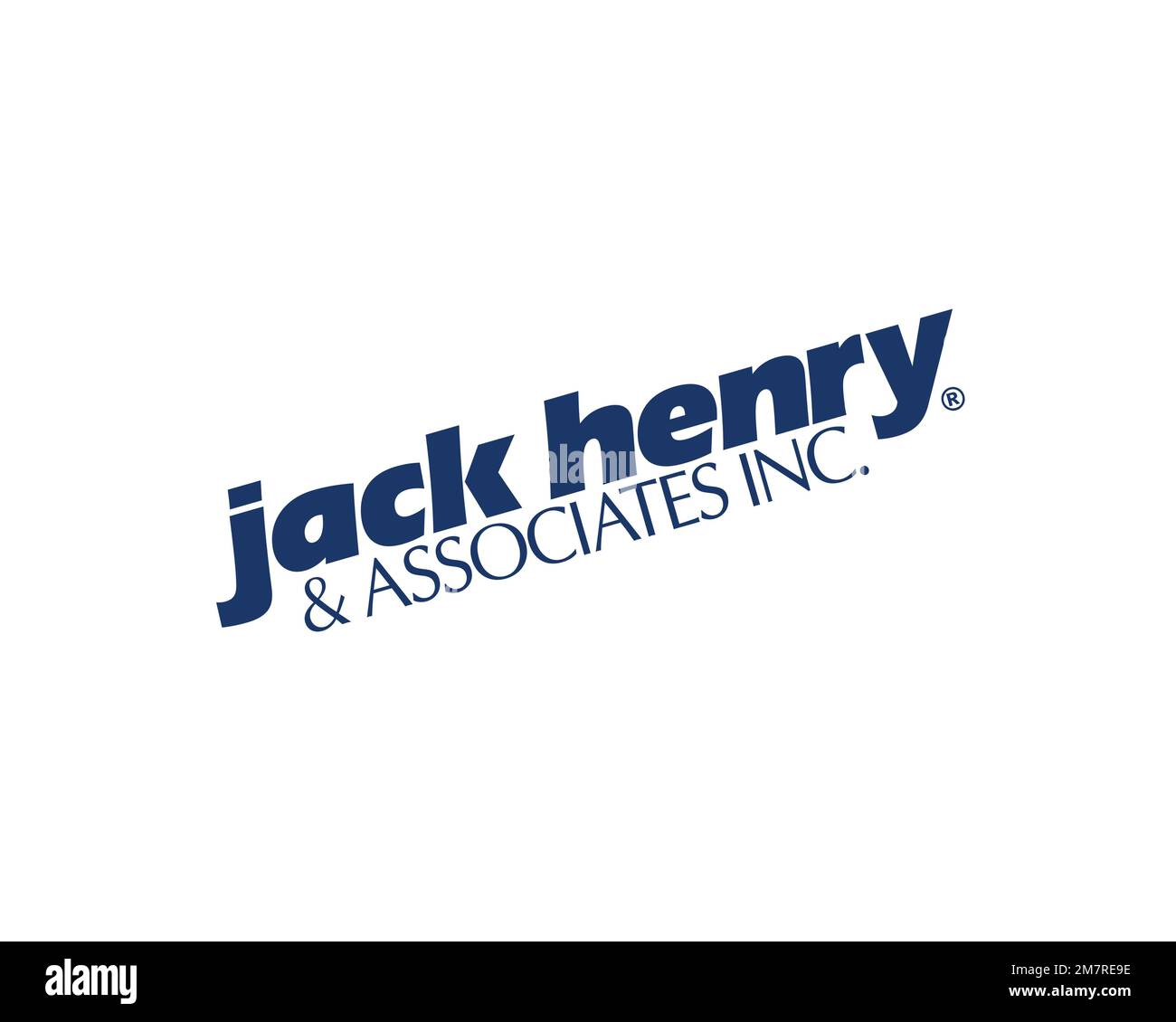 Jack Henry & Associates, Rotated Logo, White Background Stock Photo Alamy