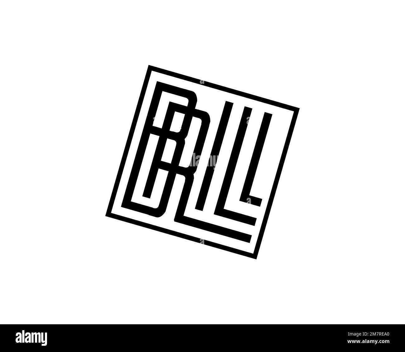J. G. Brill Company, rotated logo, white background B Stock Photo Alamy