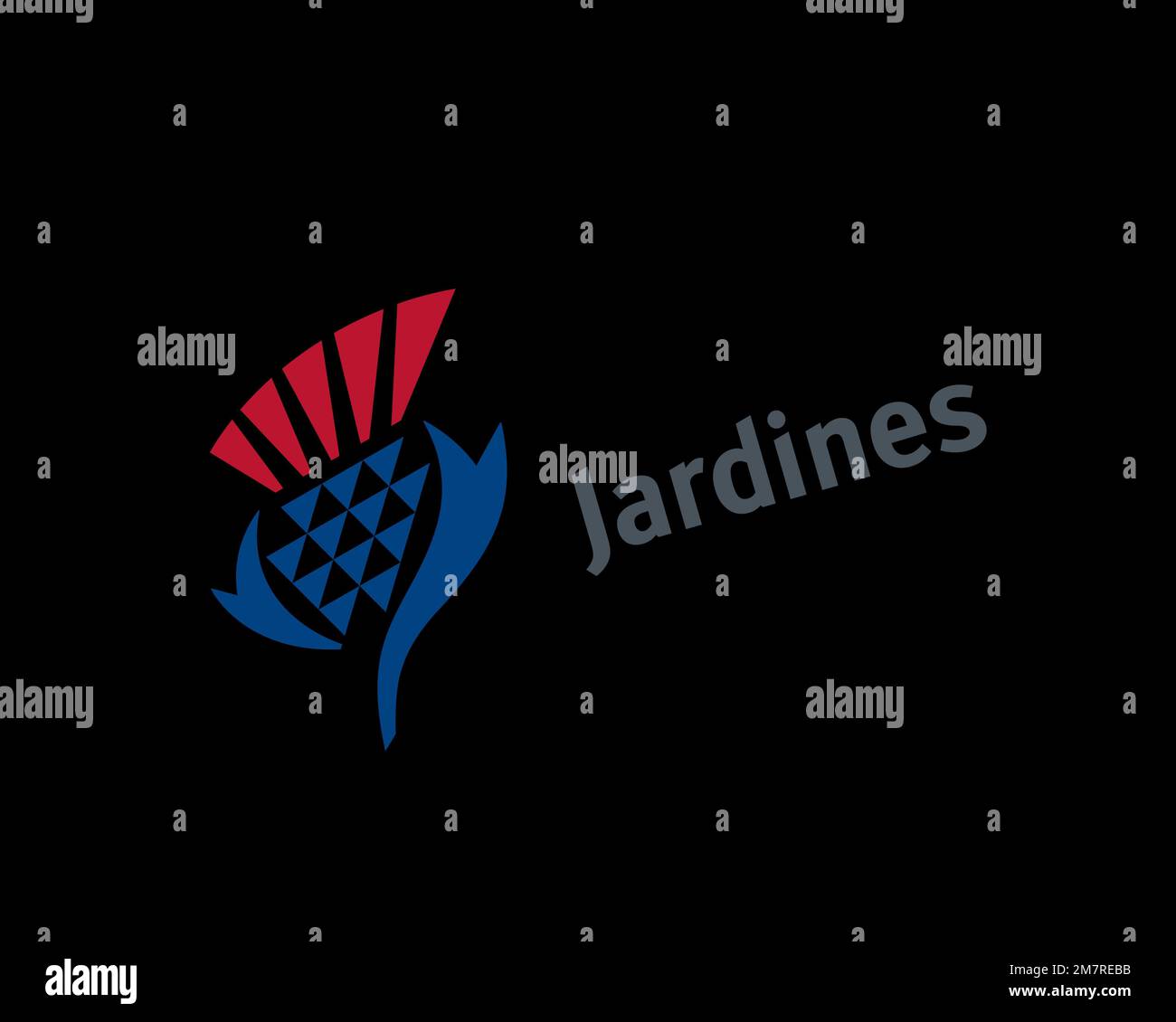 Jardine Matheson, Rotated Logo, Black Background Stock Photo Alamy