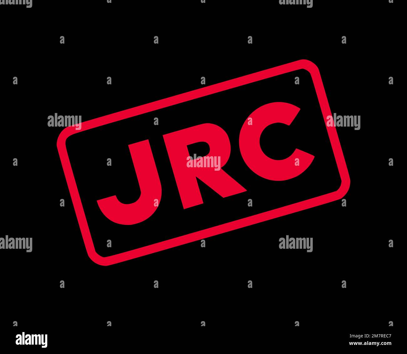 Japan Radio Company, Rotated Logo, Black Background Stock Photo - Alamy