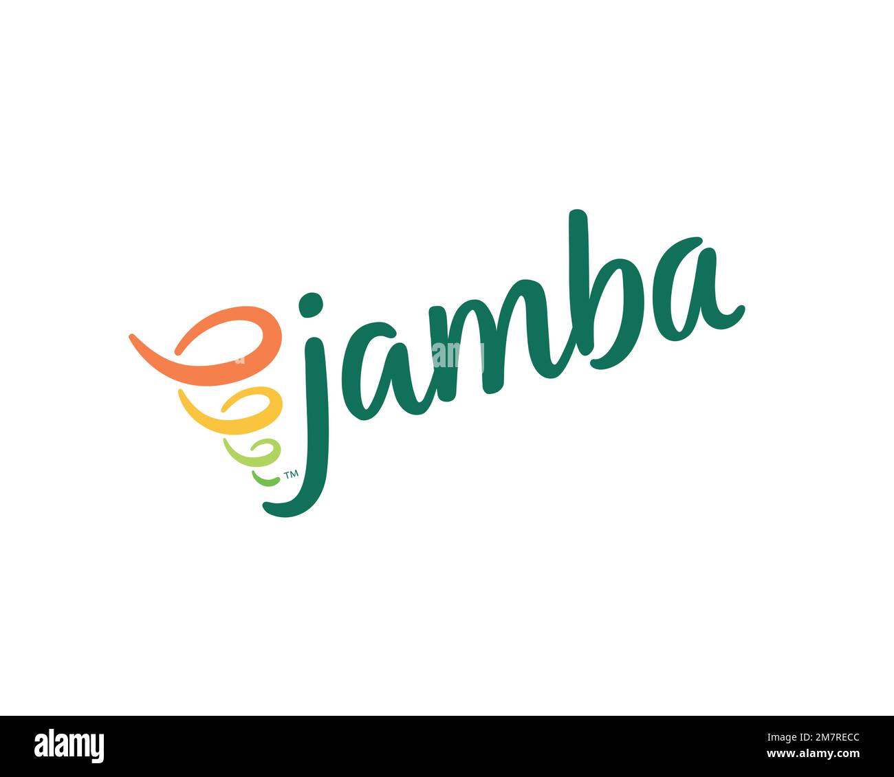 Jamba Juice, rotated logo, white background Stock Photo Alamy