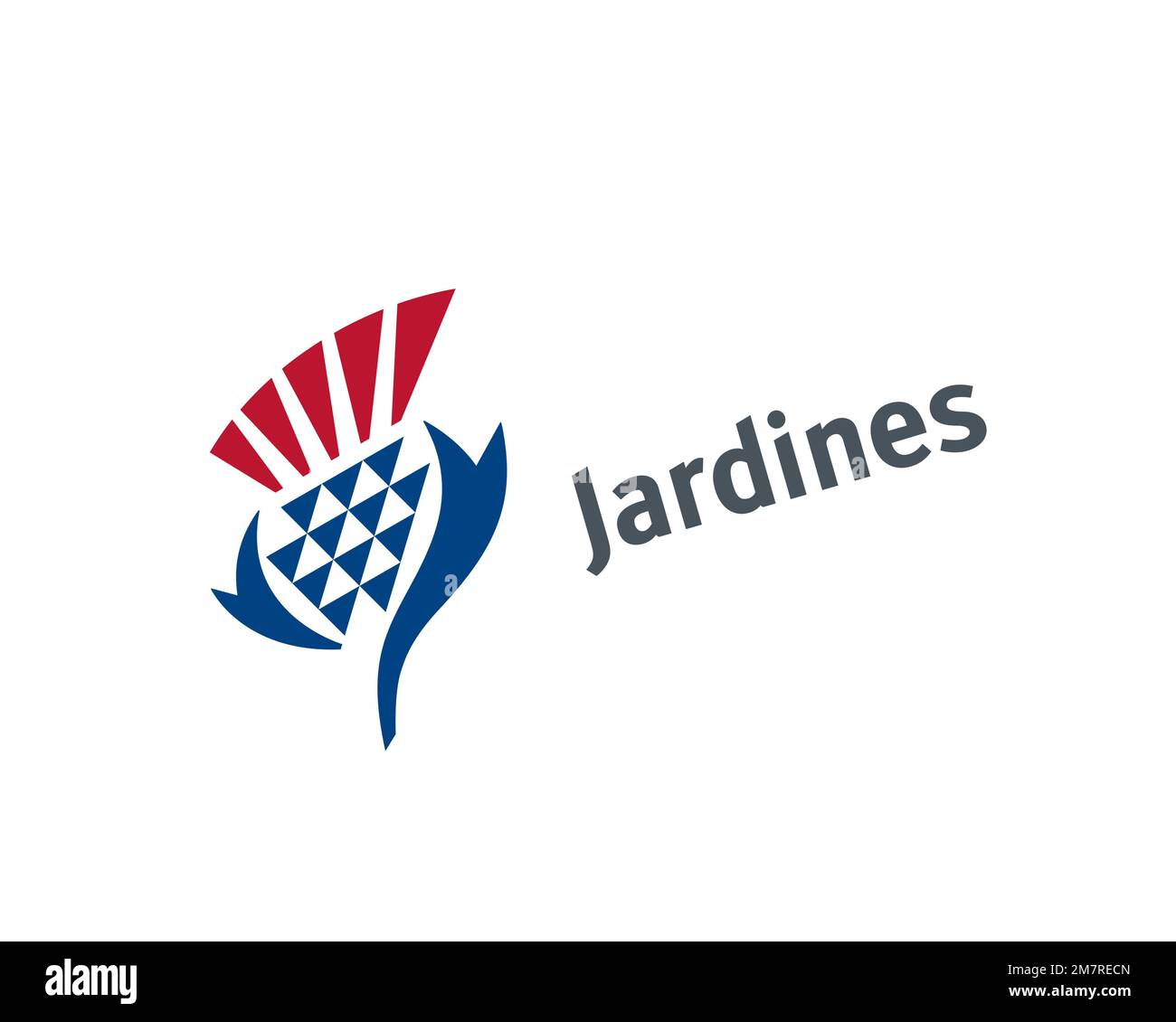 Jardine Matheson, Rotated Logo, White Background Stock Photo Alamy