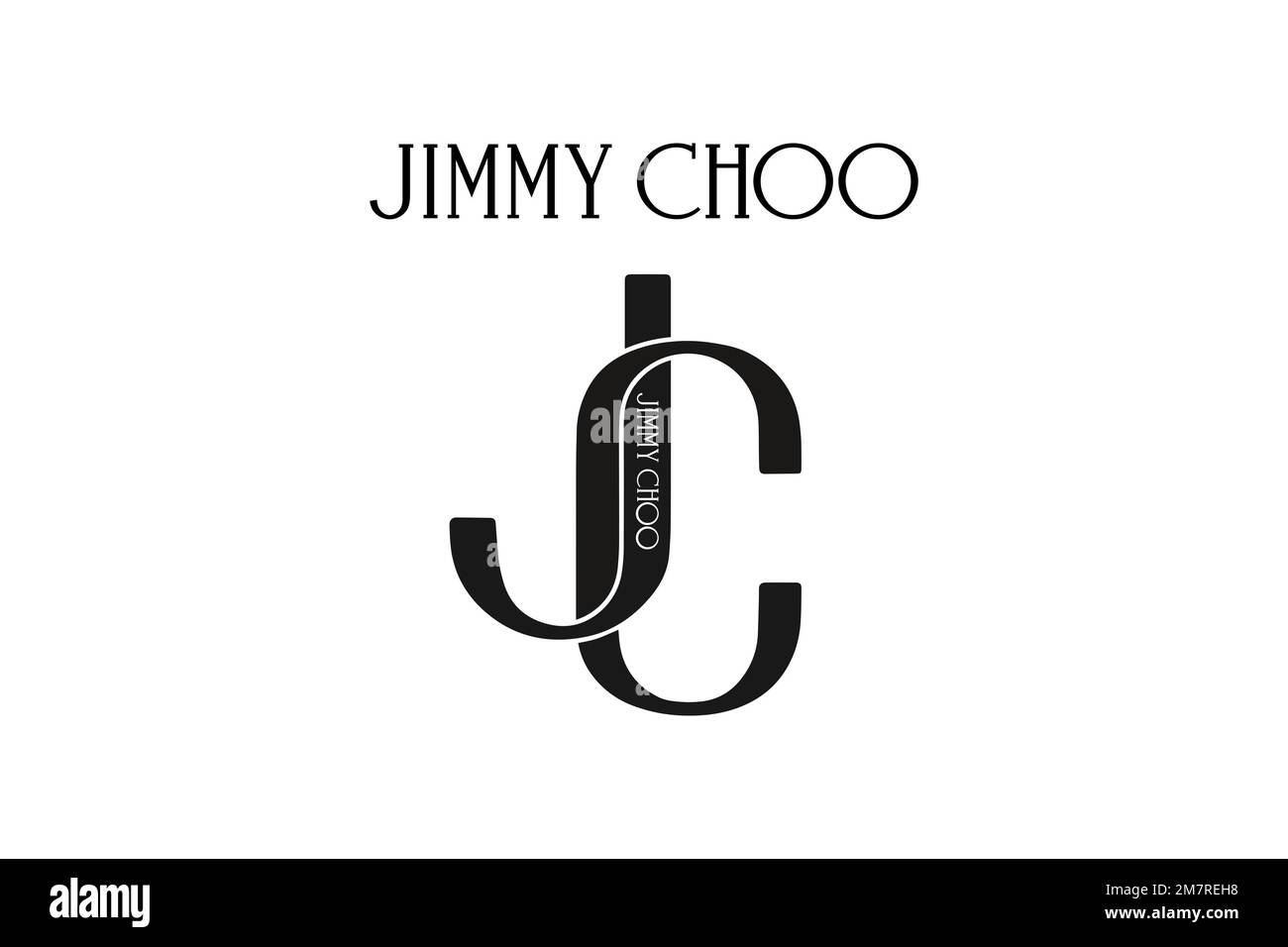 Jimmy Choo Ltd, Rotated Logo, White Background Stock Photo - Alamy