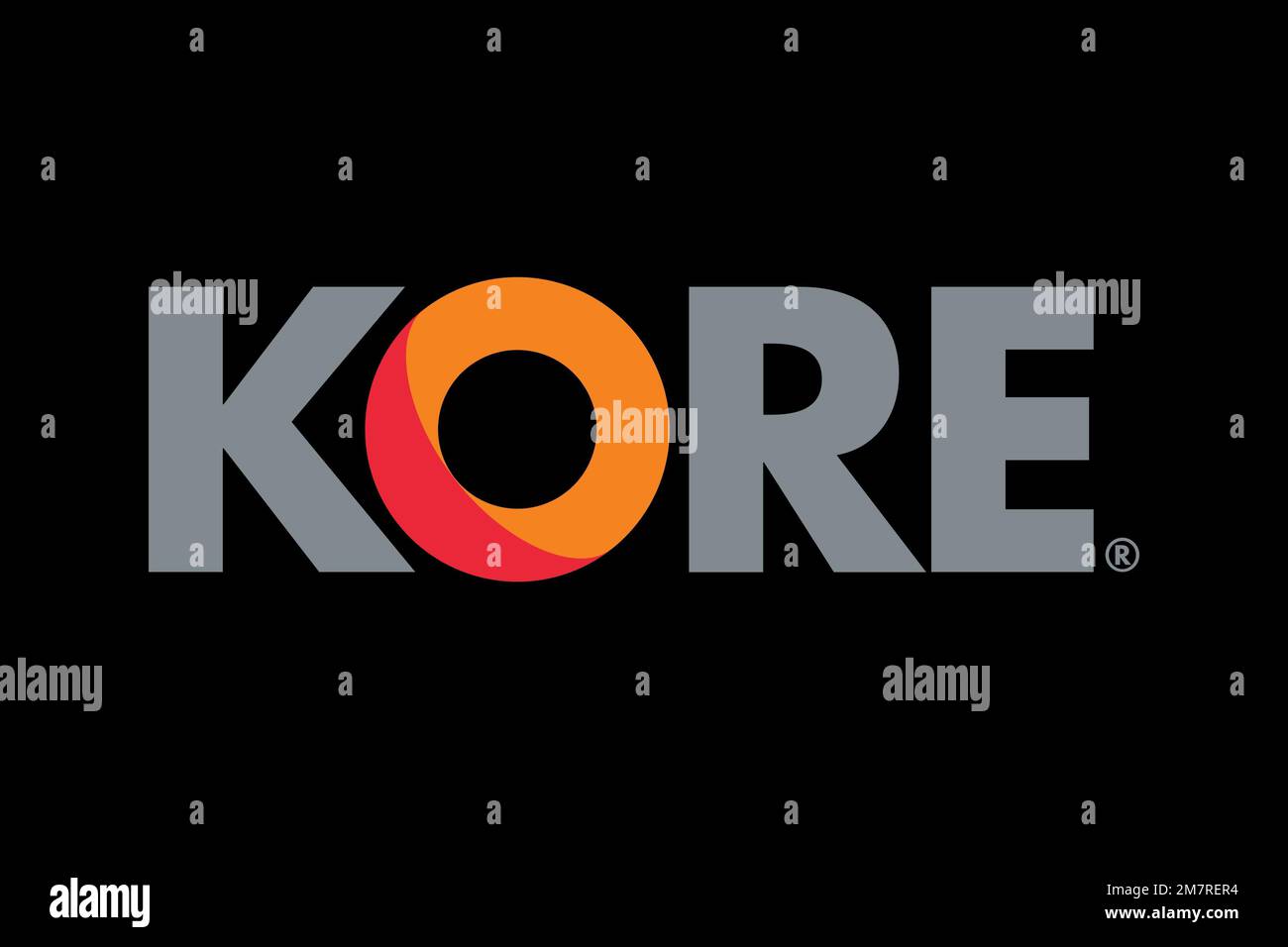 KORE Wireless, Logo, Black background Stock Photo Alamy
