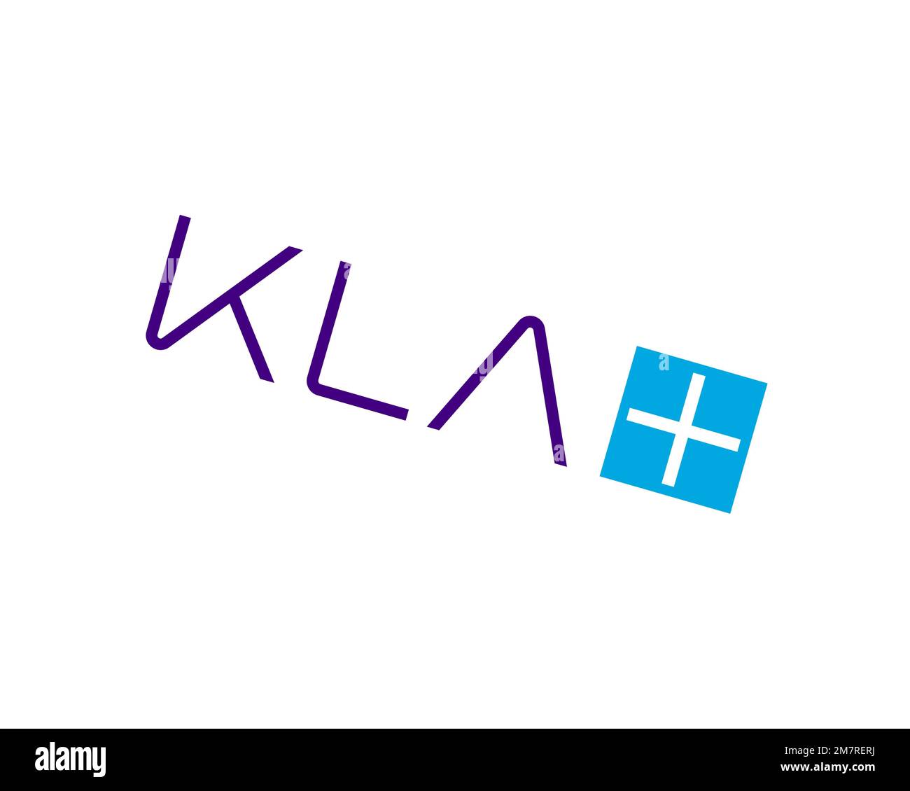 KLA Corporation, rotated logo, white background B Stock Photo - Alamy