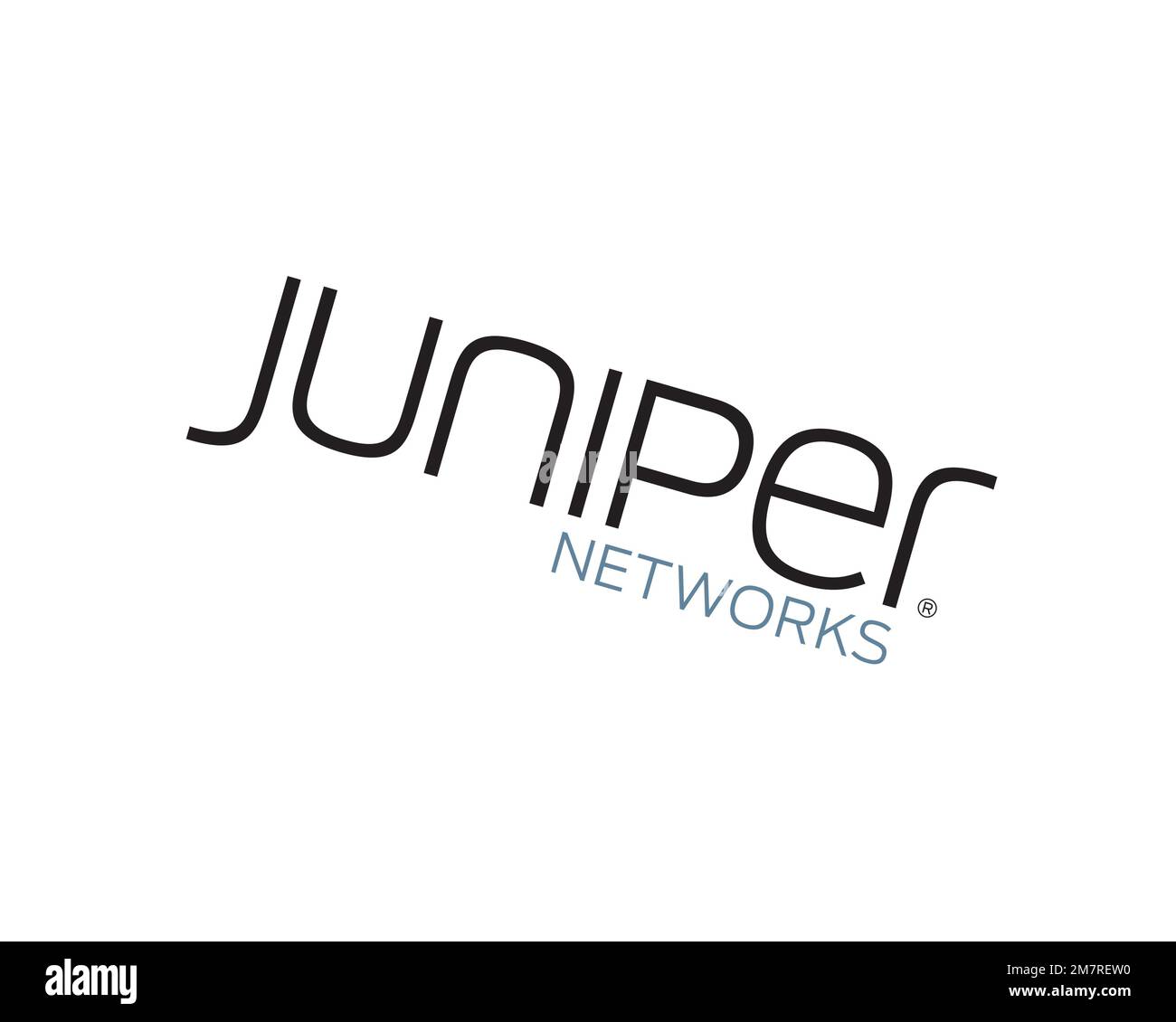 Juniper Networks, rotated logo, white background B Stock Photo - Alamy