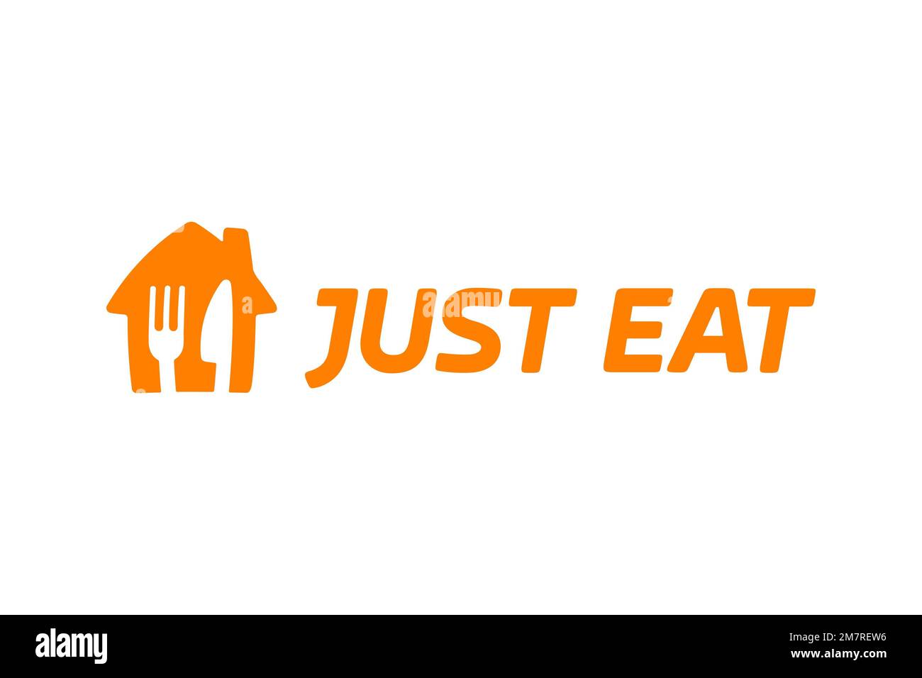 Just Eat, Logo, White background Stock Photo Alamy