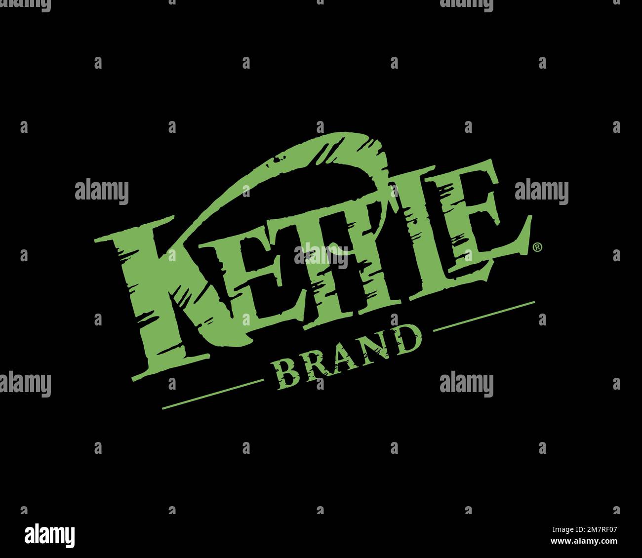 Kettle Foods, Rotated Logo, Black Background Stock Photo Alamy