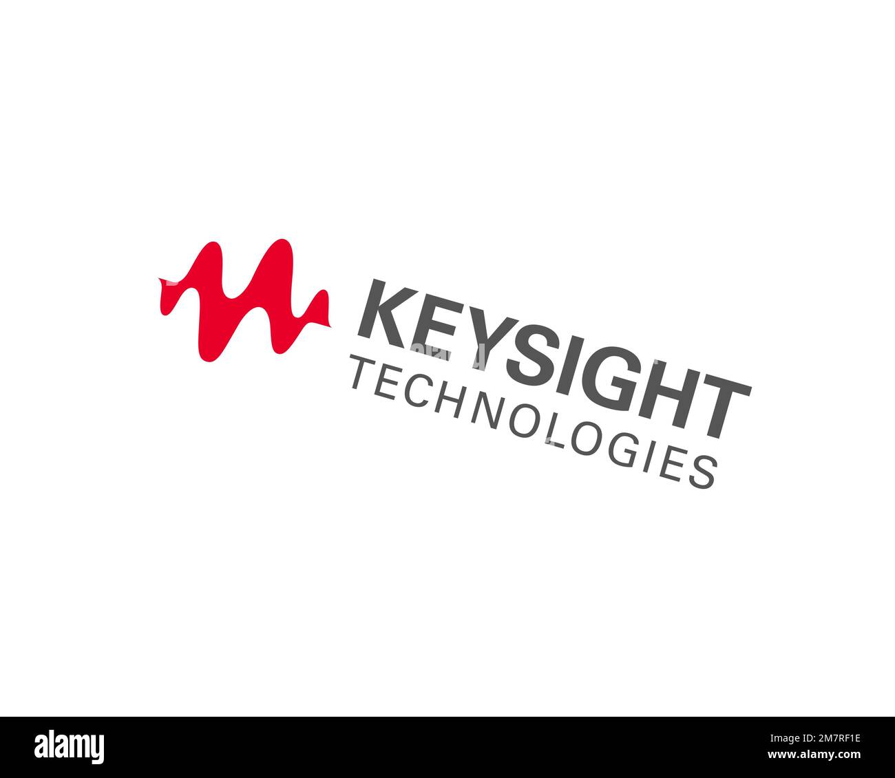 Keysight, rotated logo, white background B Stock Photo Alamy