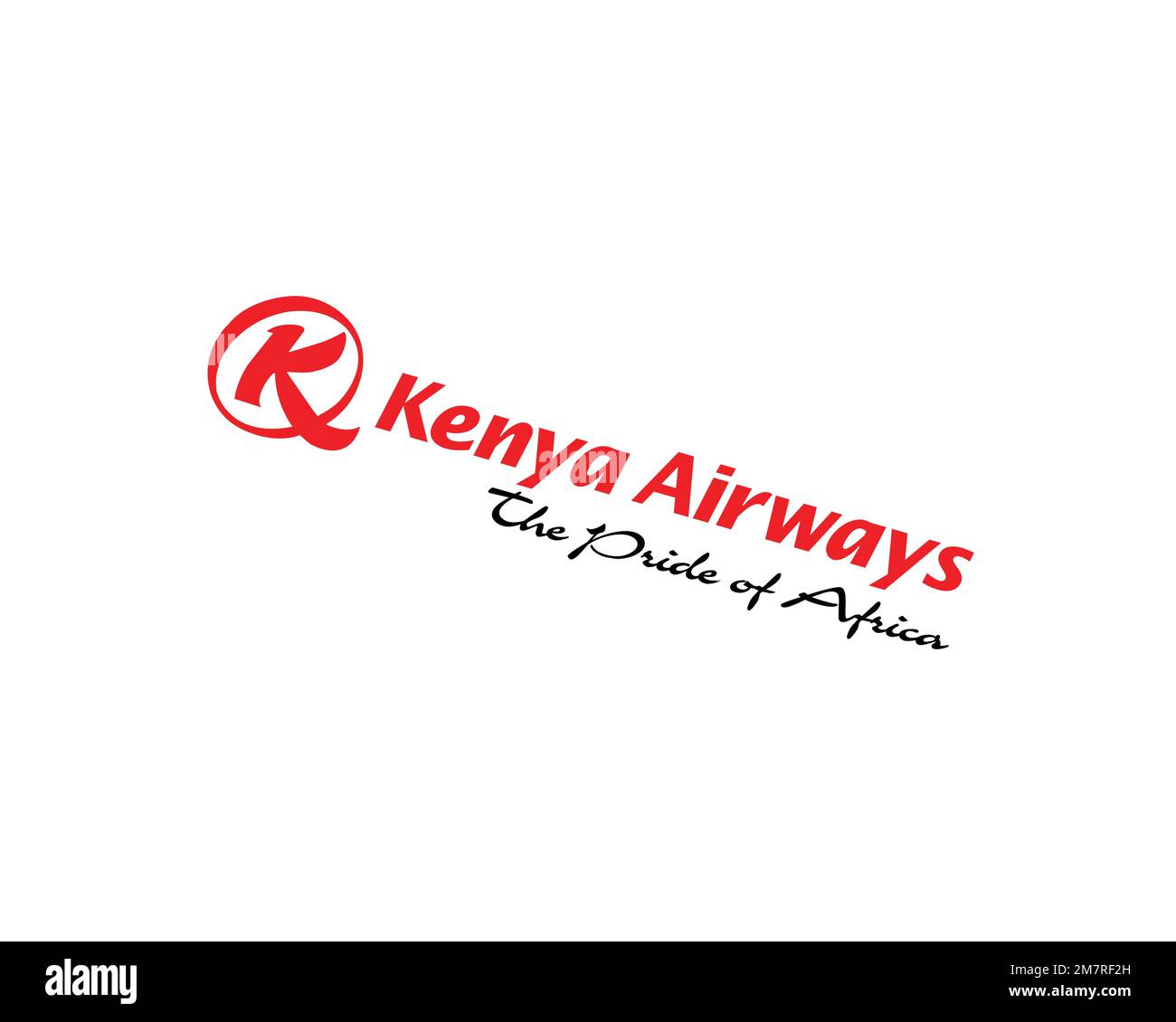 Kenya Airways, rotated logo, white background B Stock Photo Alamy