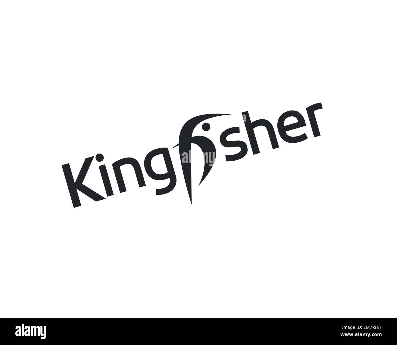 Kingfisher plc, rotated logo, white background Stock Photo Alamy