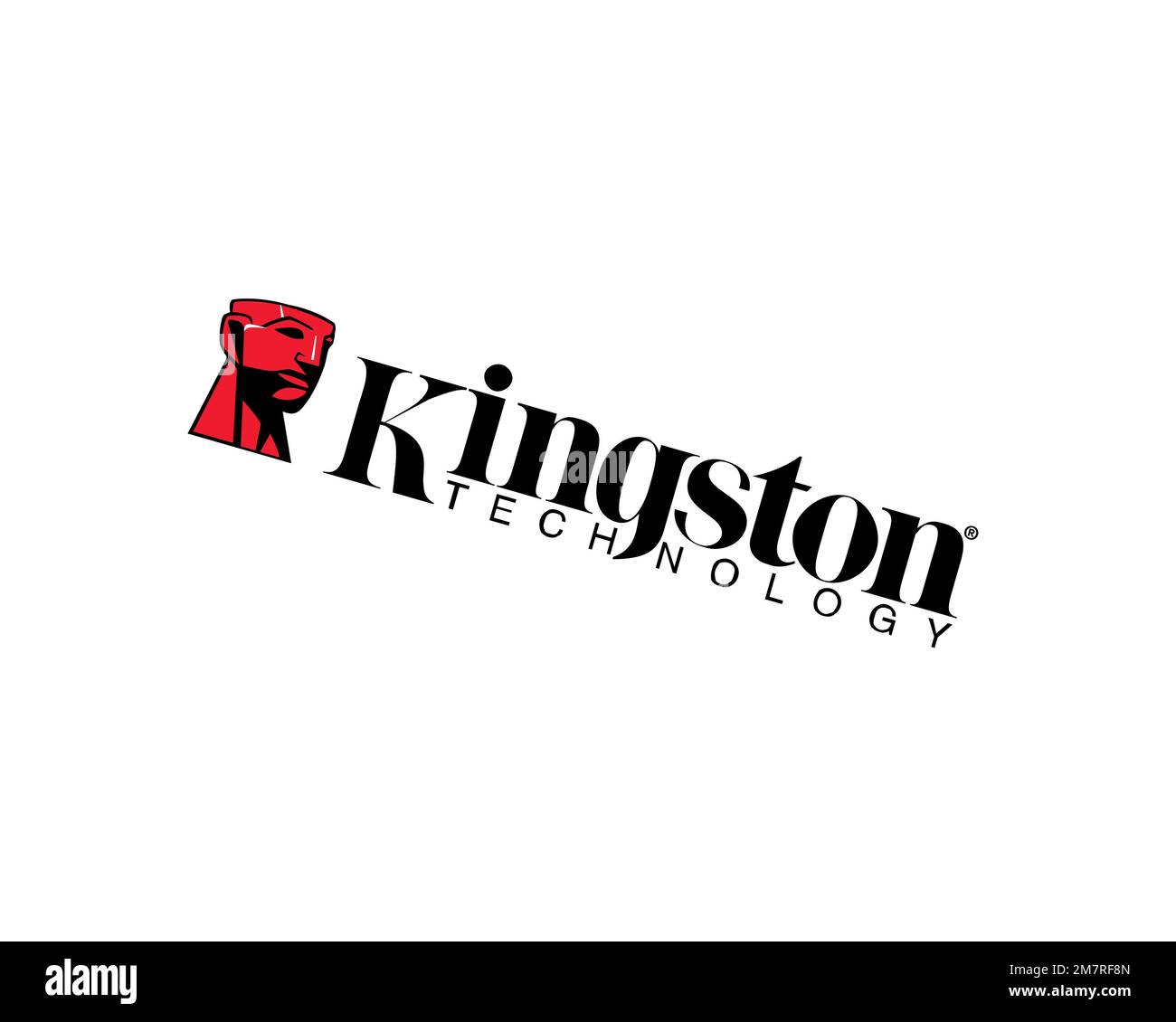 Kingston Technology, rotated logo, white background B Stock Photo Alamy
