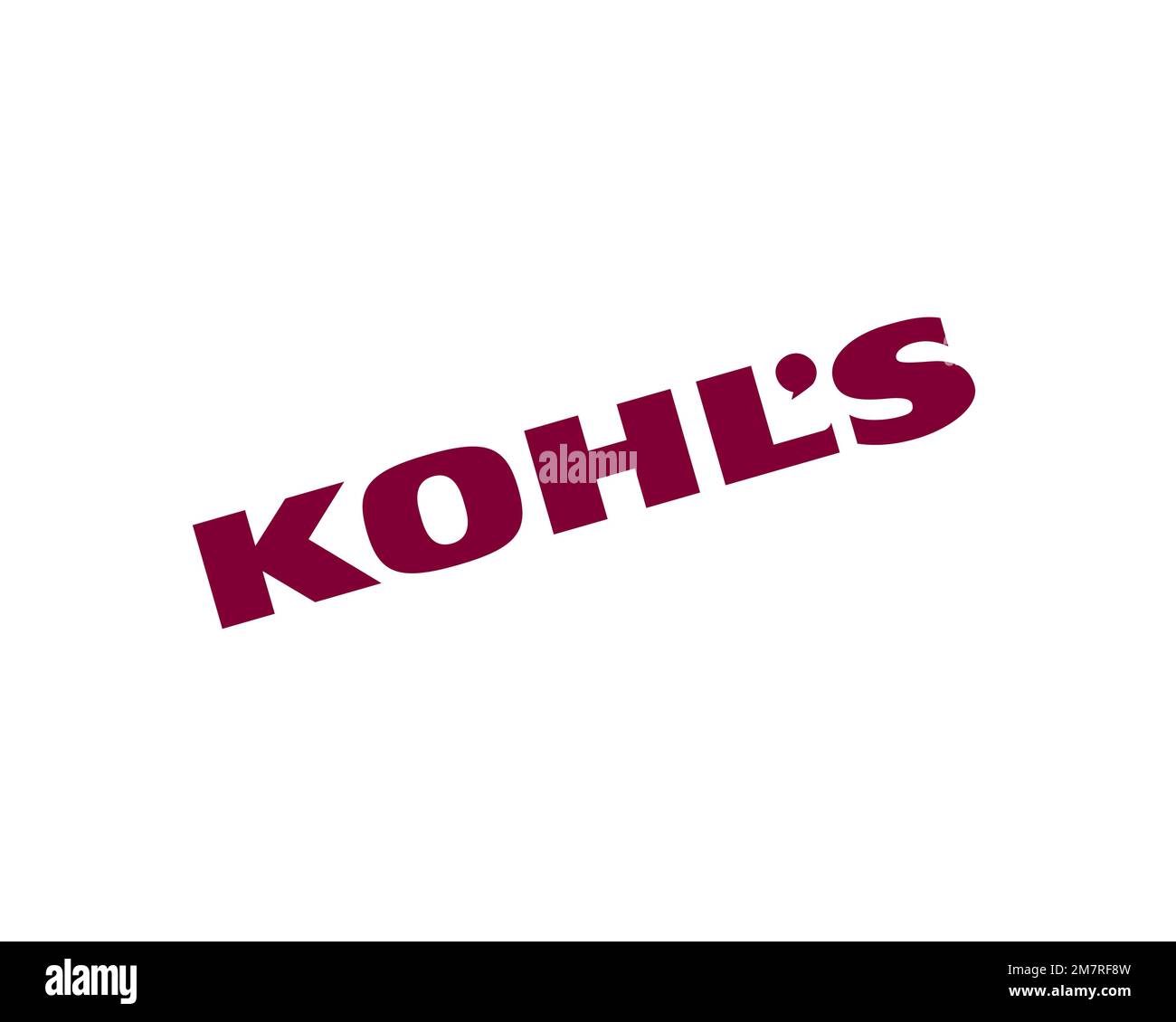 Kohl's, Rotated Logo, White Background Stock Photo - Alamy