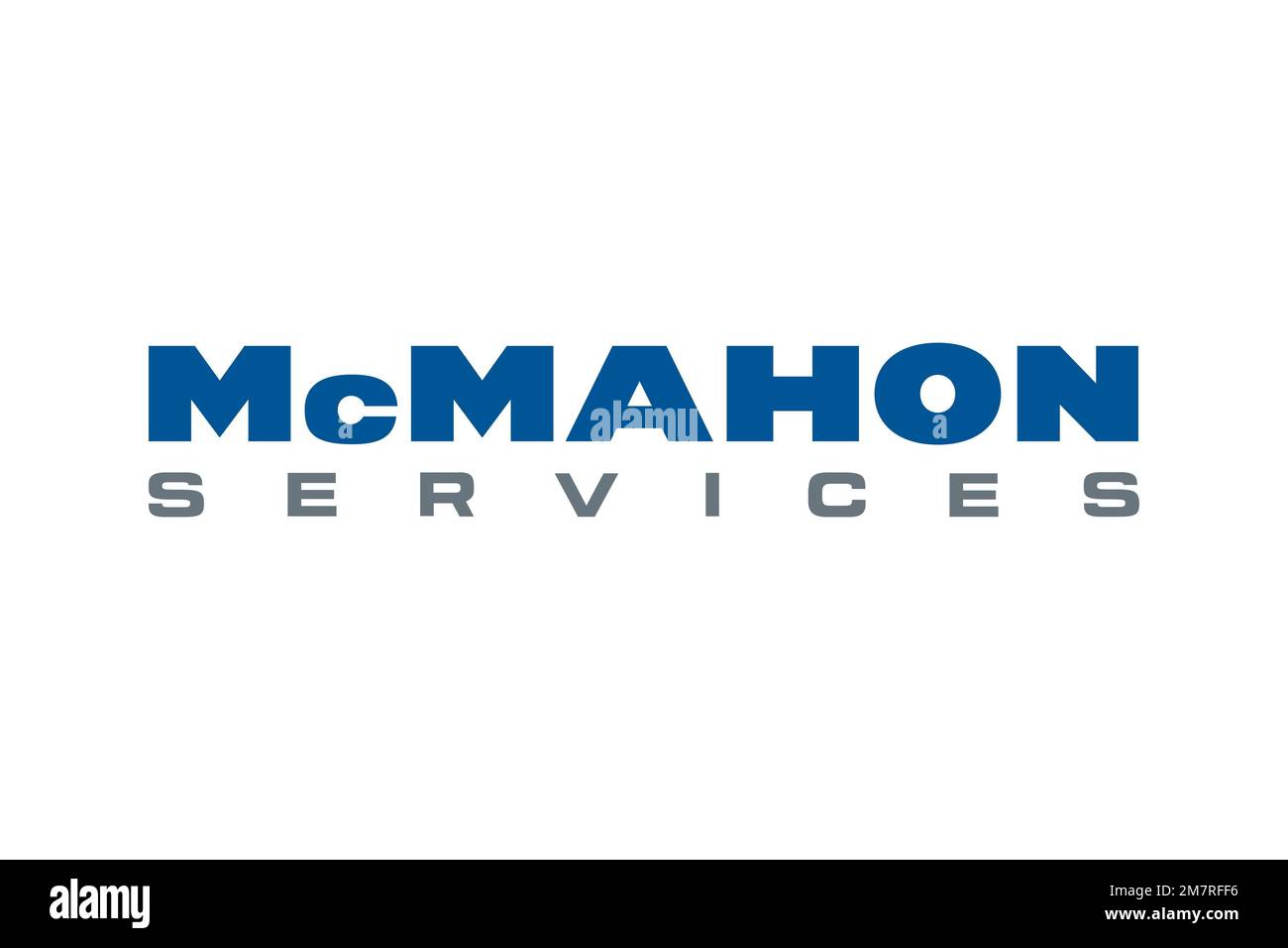 McMahon Services, Logo, White Background Stock Photo Alamy