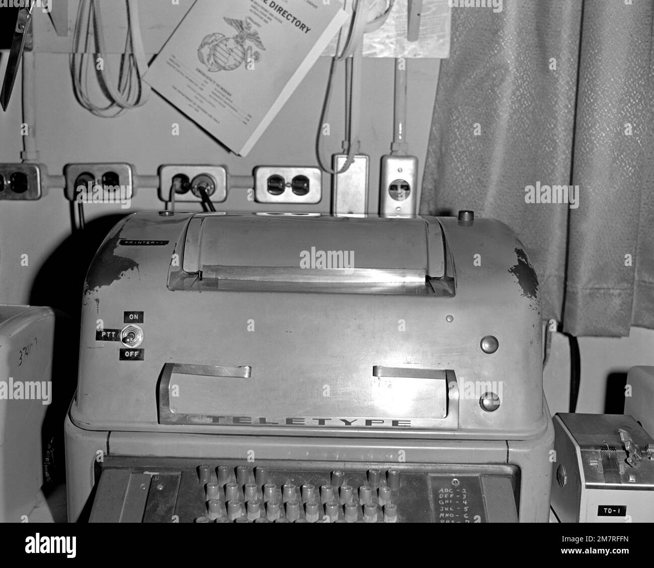 The teletype machine used by the Military Affiliate Radio System (MARS