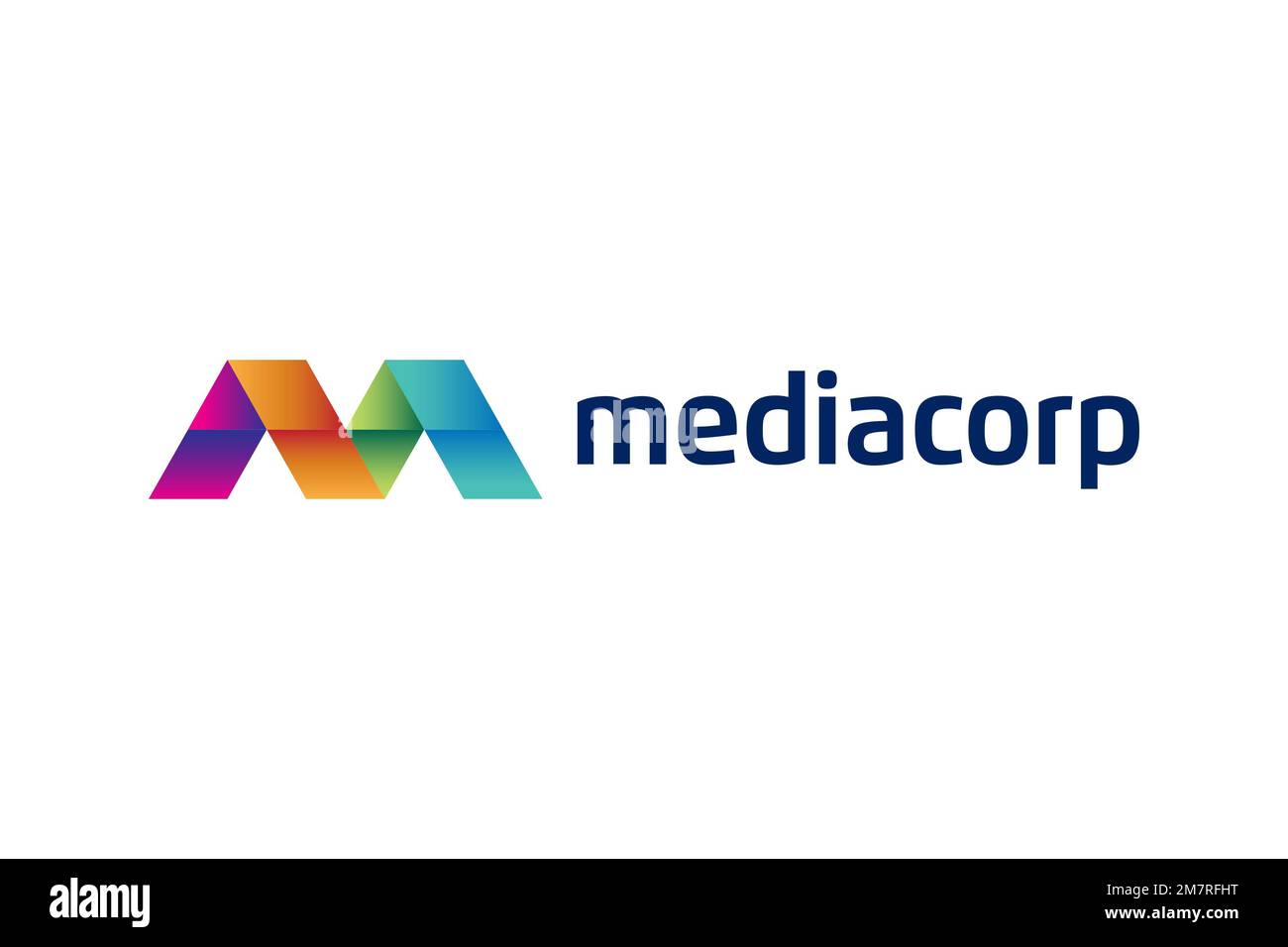 Mediacorp, Logo, White background Stock Photo Alamy
