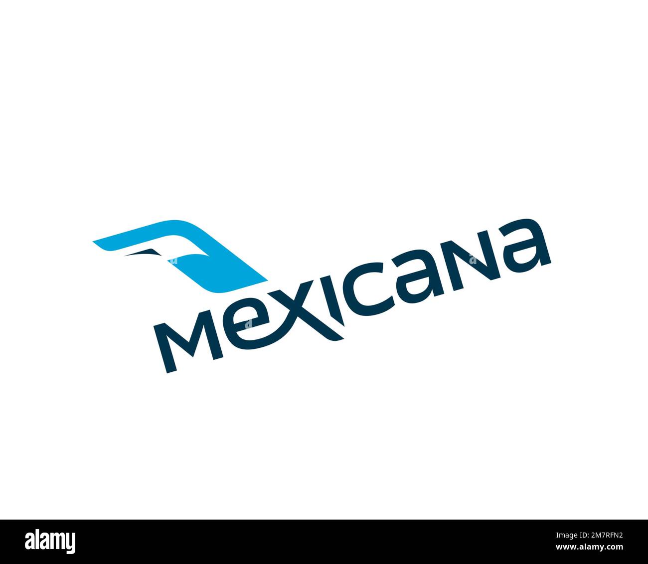 Mexicana de Aviacion, rotated logo, white background Stock Photo - Alamy 