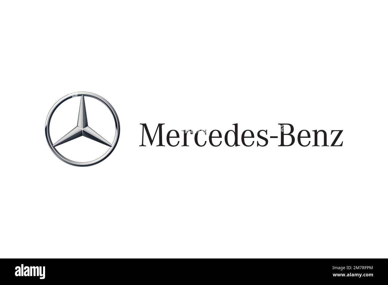 Mercedes Benz, Logo, White background Stock Photo Alamy