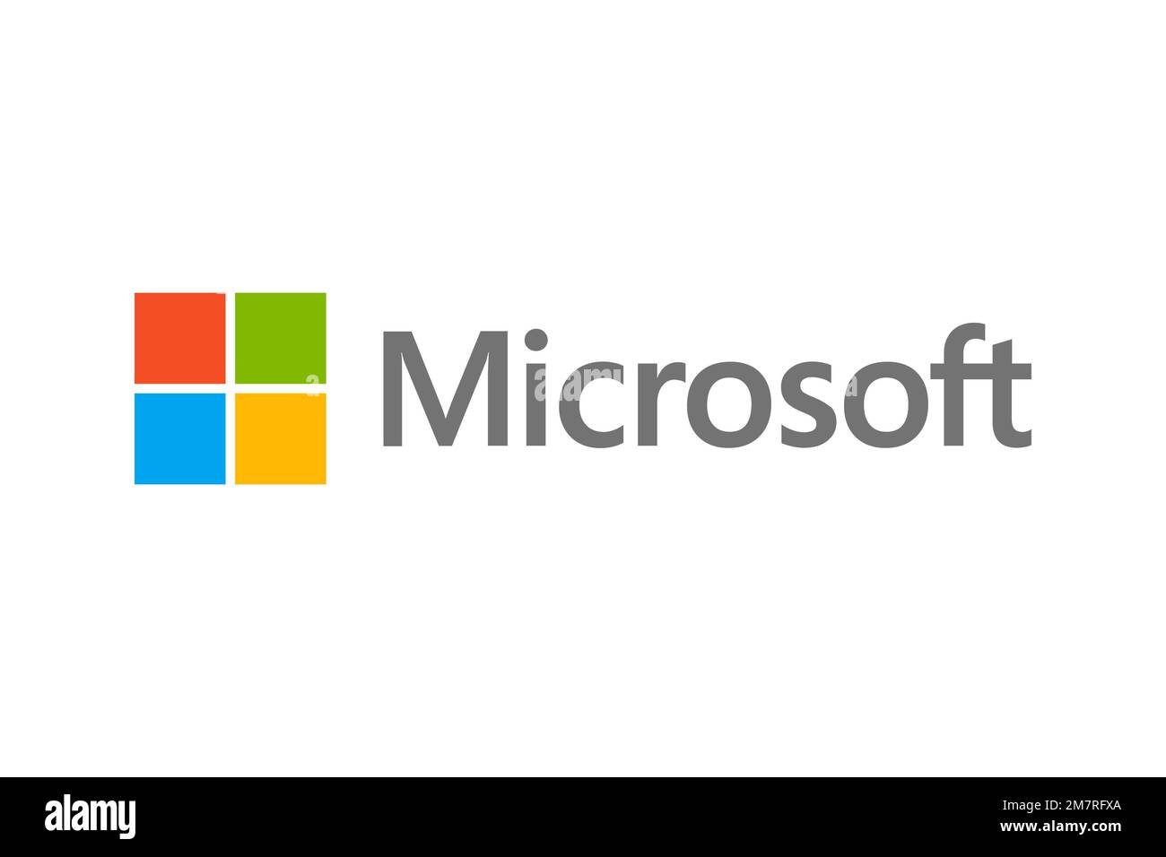 Microsoft, Logo, White background Stock Photo