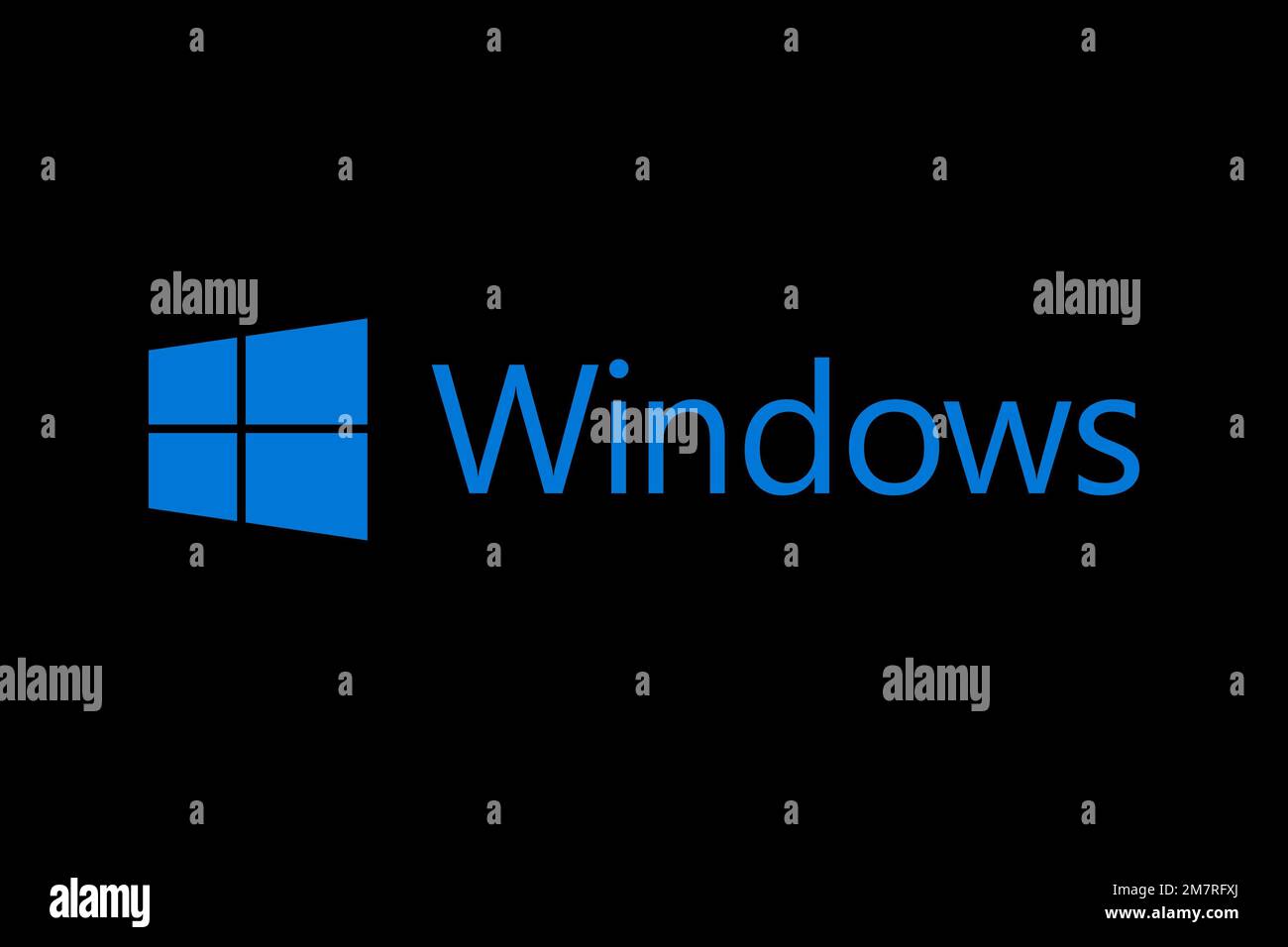 Microsoft Windows, Logo, Black background Stock Photo - Alamy