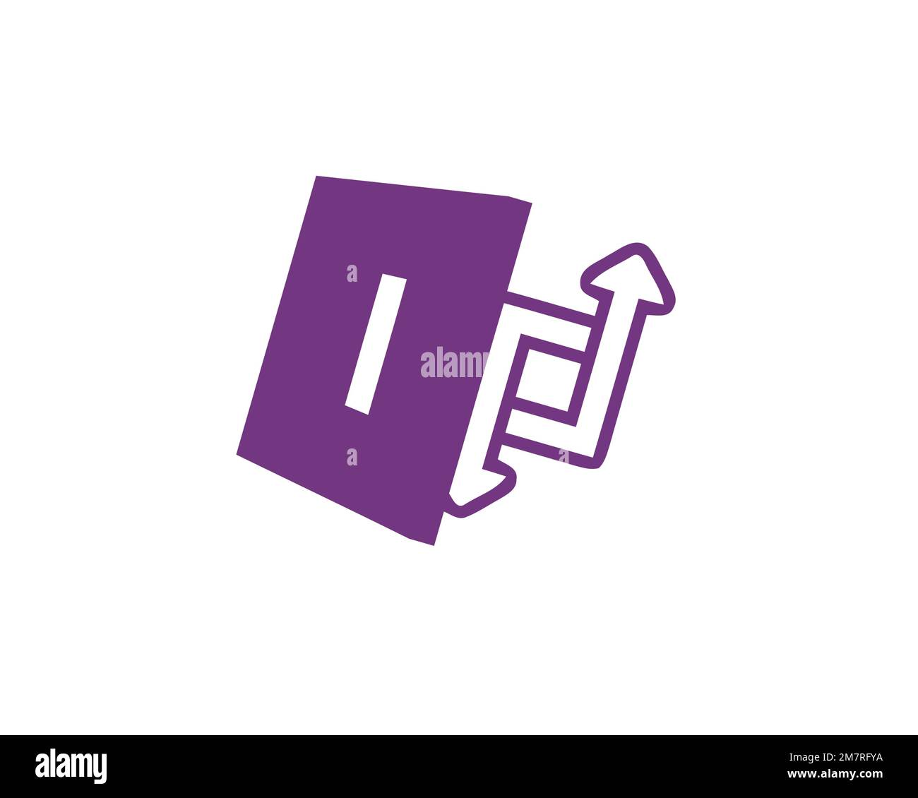 Microsoft InfoPath, rotated logo, white background B Stock Photo - Alamy