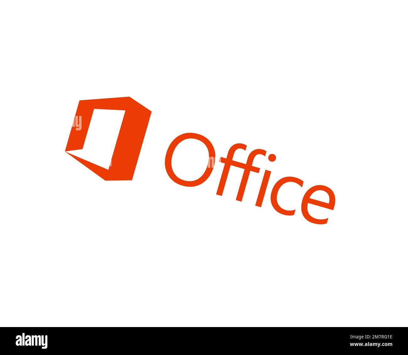 Microsoft Office, rotated logo, white background B Stock Photo - Alamy