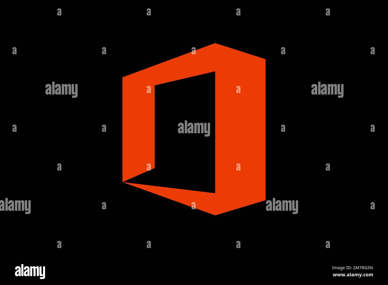 Microsoft Office 2016, Logo, Black background Stock Photo - Alamy