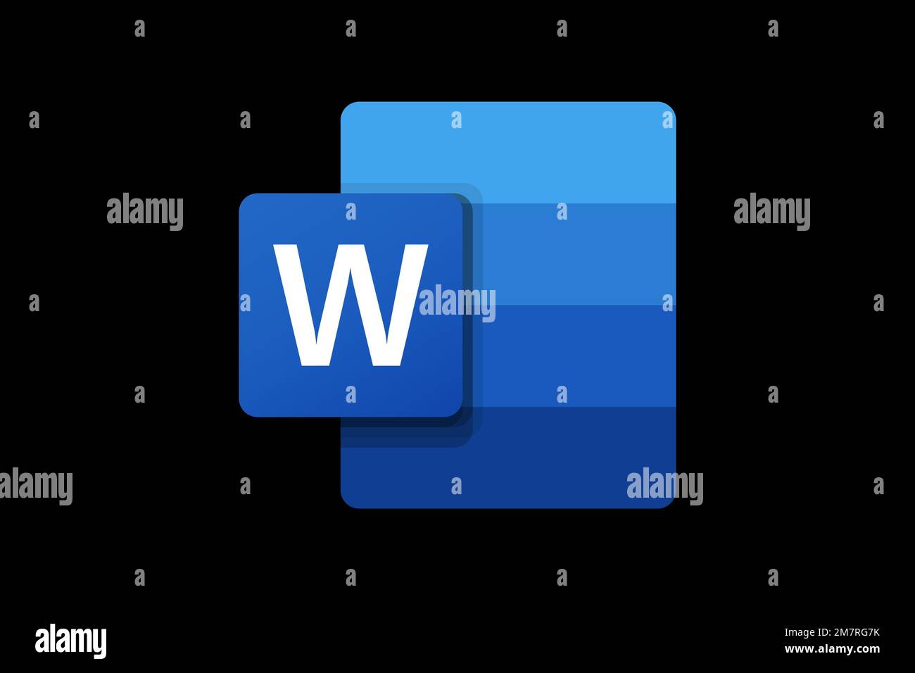 Microsoft Word, Logo, Black background Stock Photo - Alamy