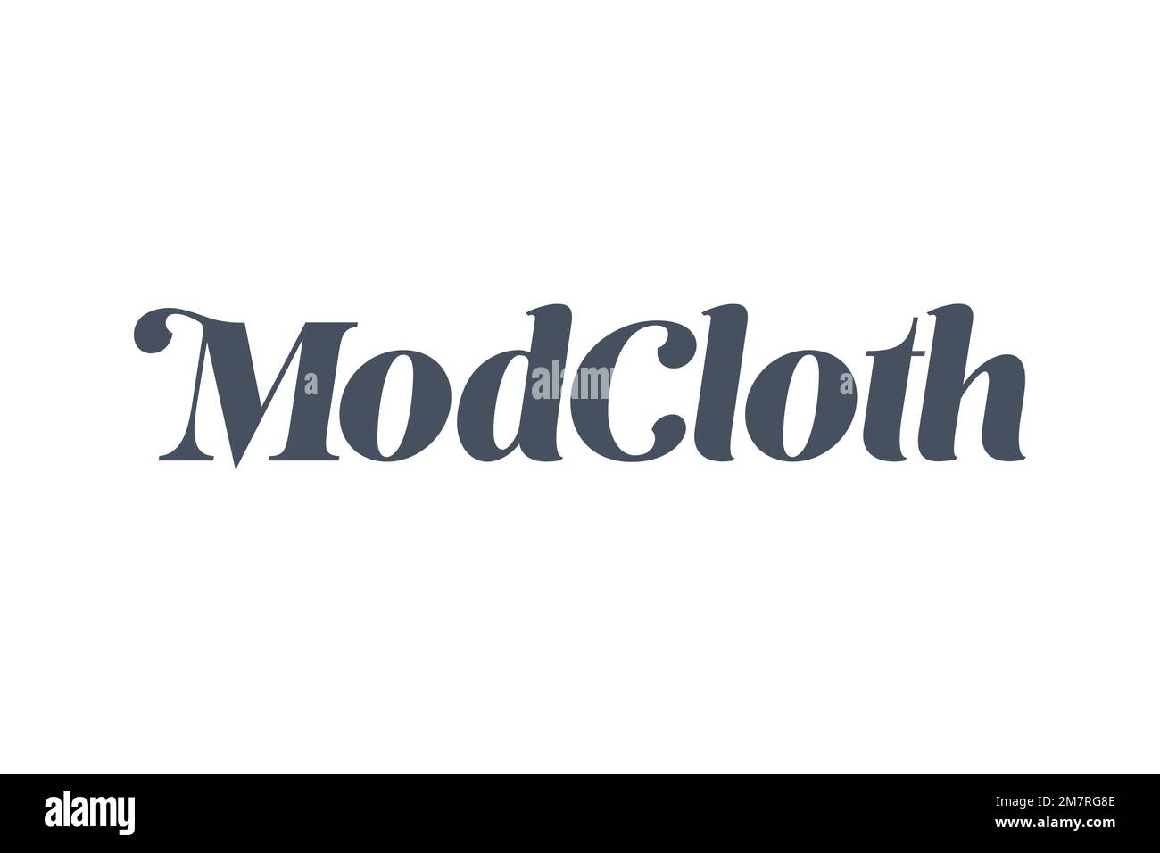ModCloth, Logo, White background Stock Photo - Alamy