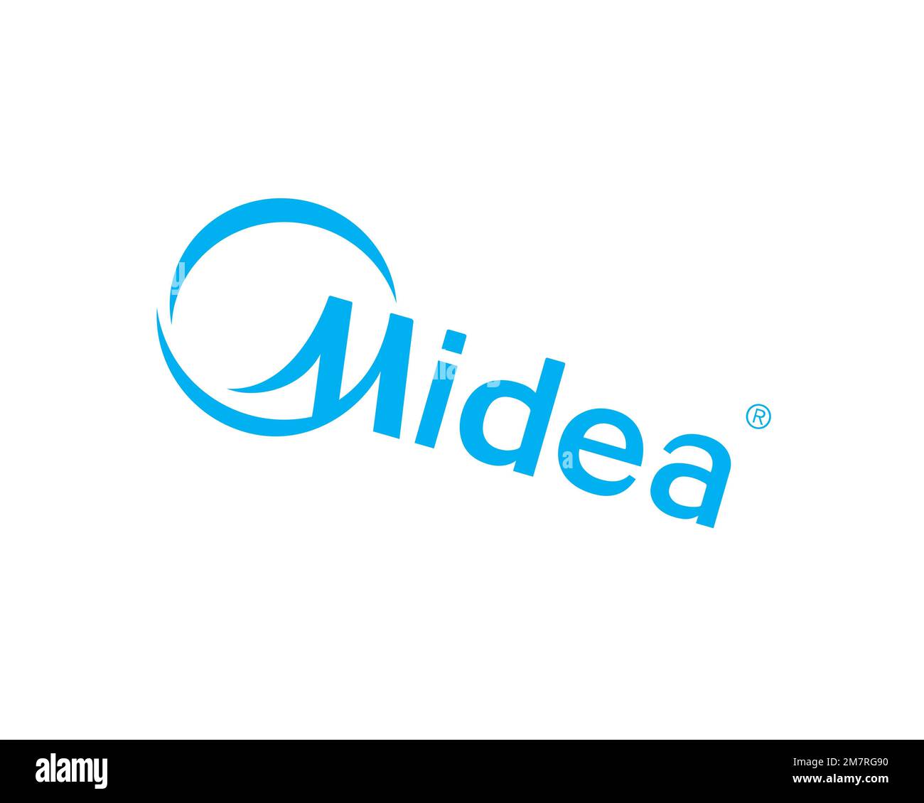 Midea Group, Rotated Logo, White Background B Stock Photo - Alamy