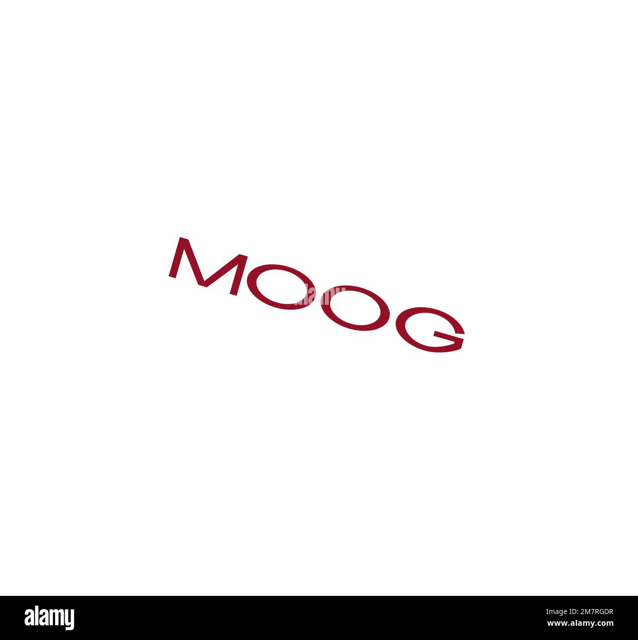 Moog Inc. rotated logo, white background B Stock Photo Alamy