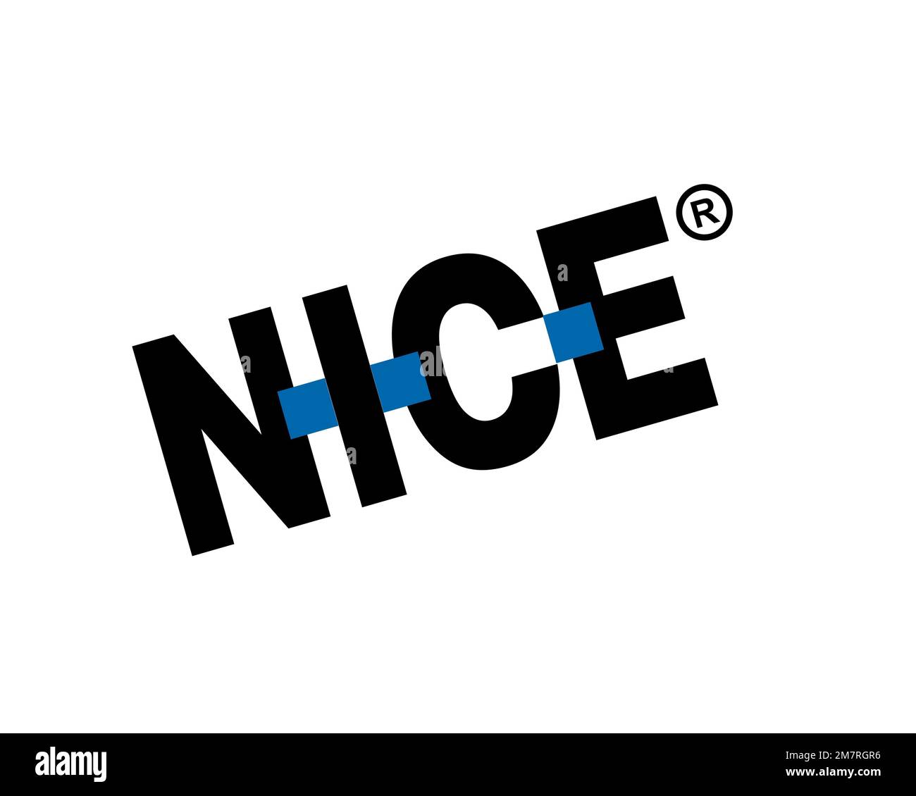 NICE Ltd. rotated logo, white background Stock Photo - Alamy