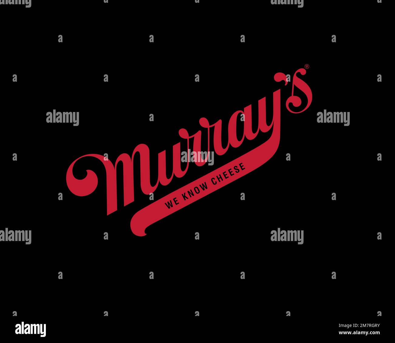 Murray's Cheese, Rotated Logo, Black Background Stock Photo Alamy