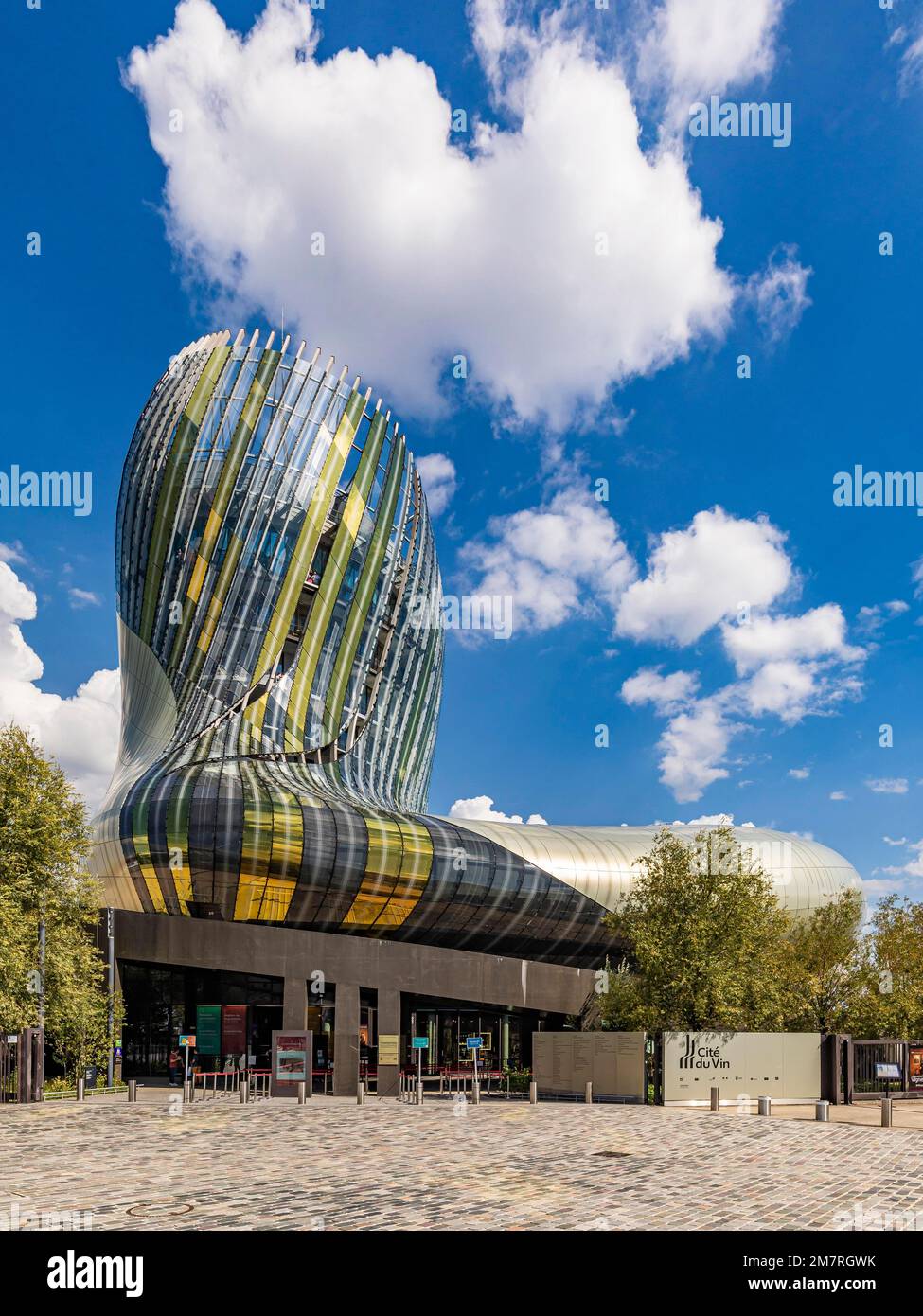 La Cite du Vin Wine Museum in the Bacalan district on the Garonne