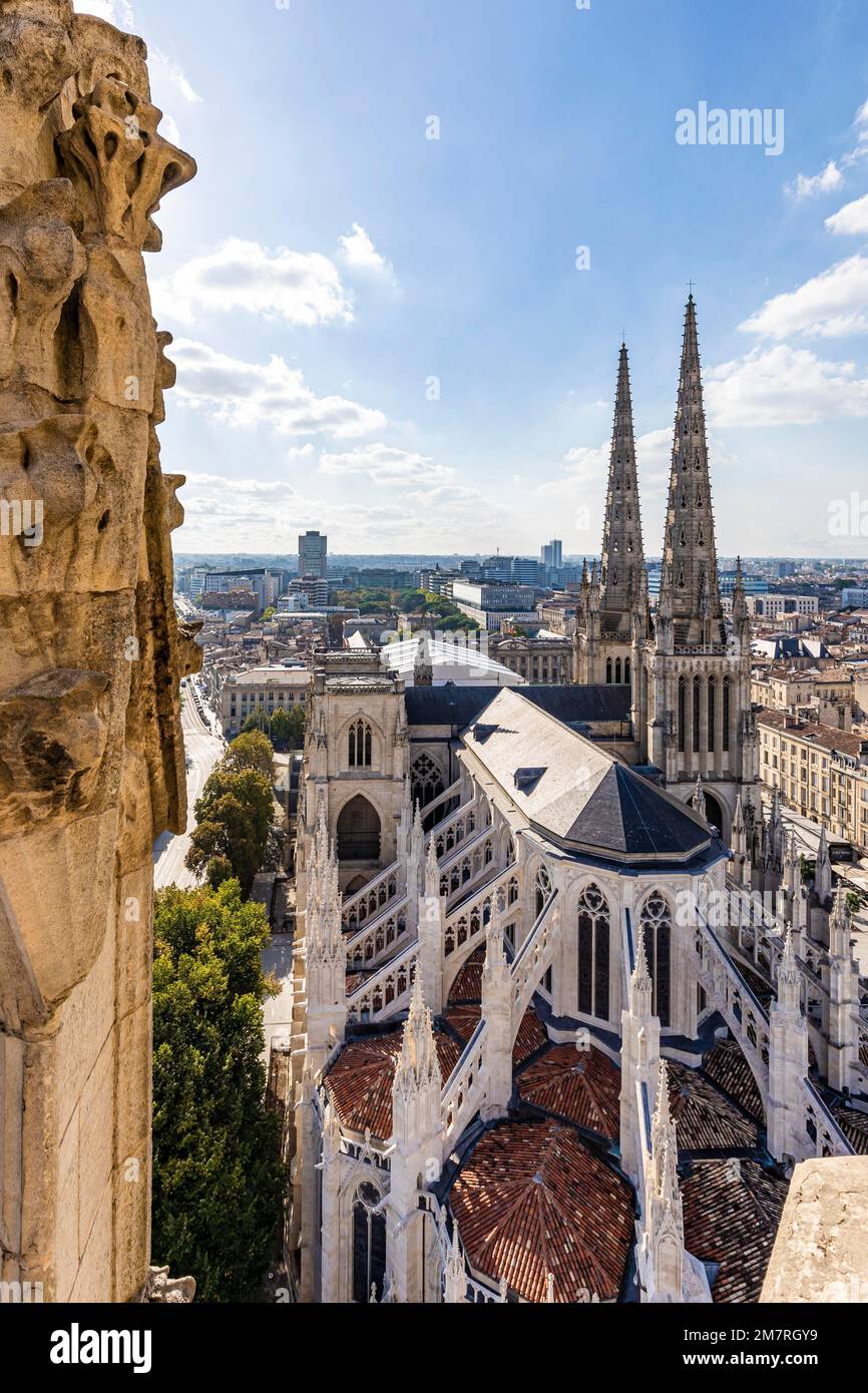 Saint-Andre Cathedral in the old town of Bordeaux, Aquitaine, Nouvelle-Aquitaine, France Stock Photo