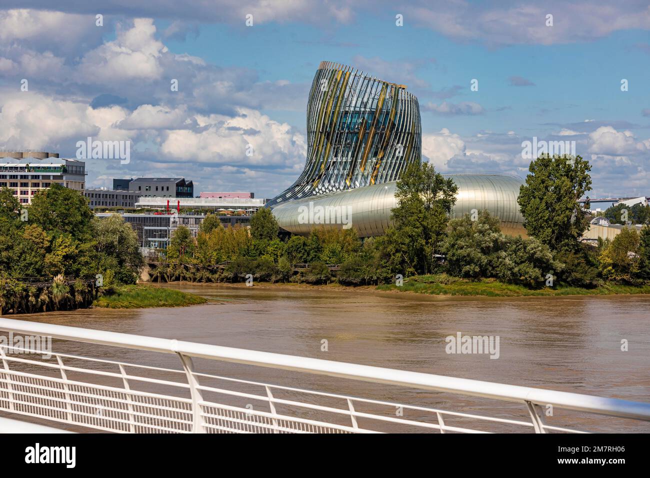 La Cite du Vin Wine Museum in the Bacalan district on the Garonne