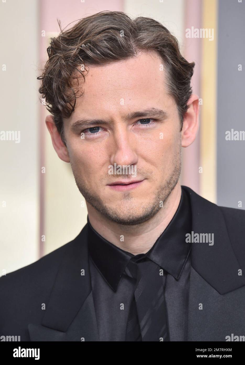 Lewis Pullman arrives at the 80th annual Golden Globe Awards at the