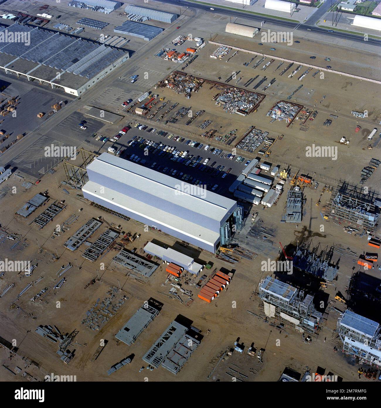 A vertical view of the Naval Construction Battalion Center. Base Port