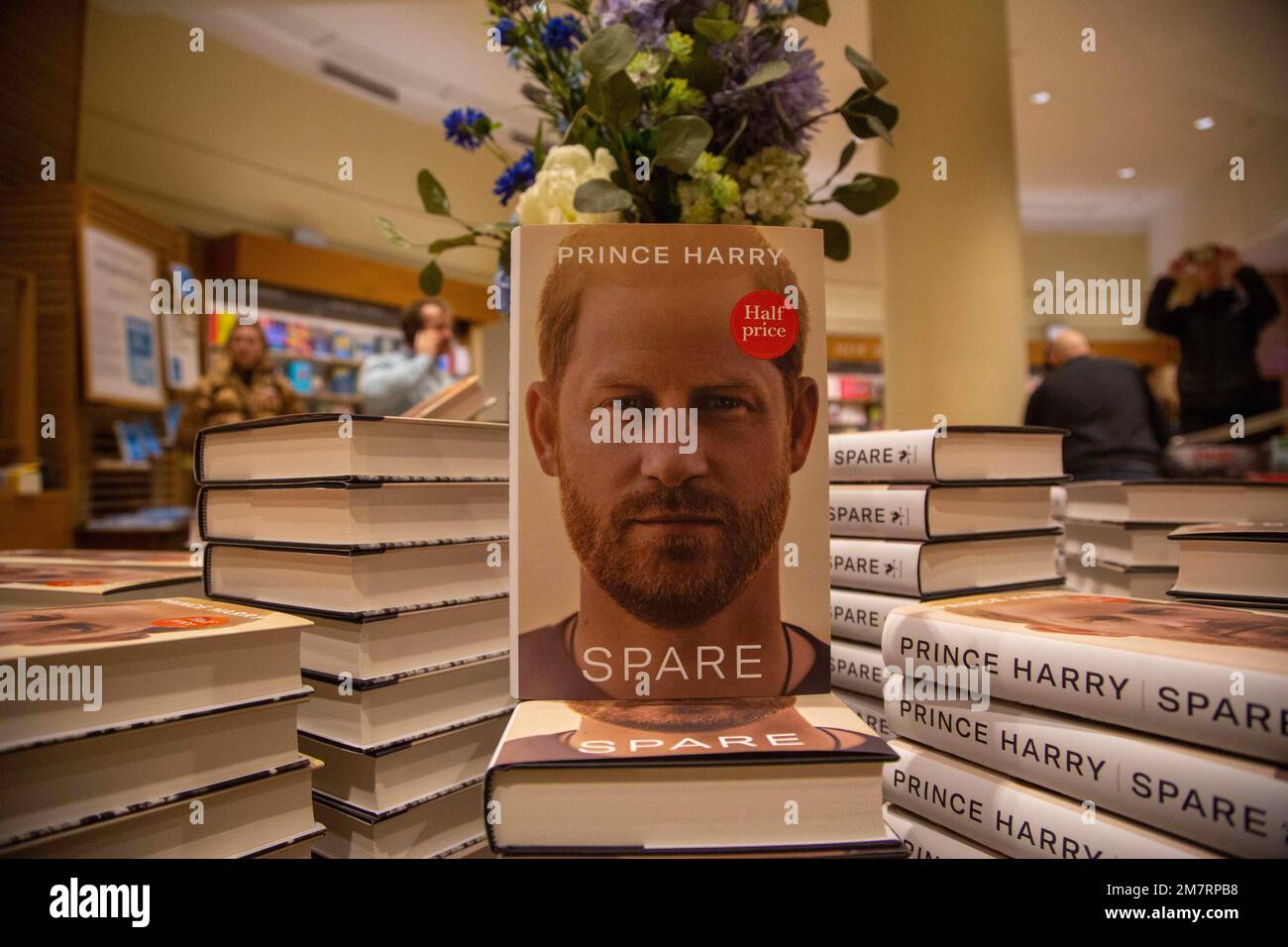 London, England, UK. 10th Jan, 2023. Copies are seen in Waterstones in