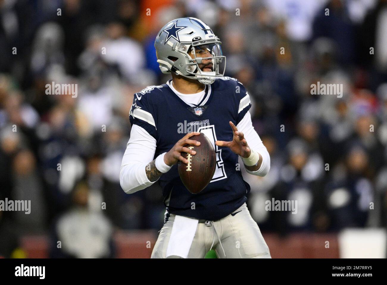 Dallas Cowboys quarterback Dak Prescott (4) in action during the
