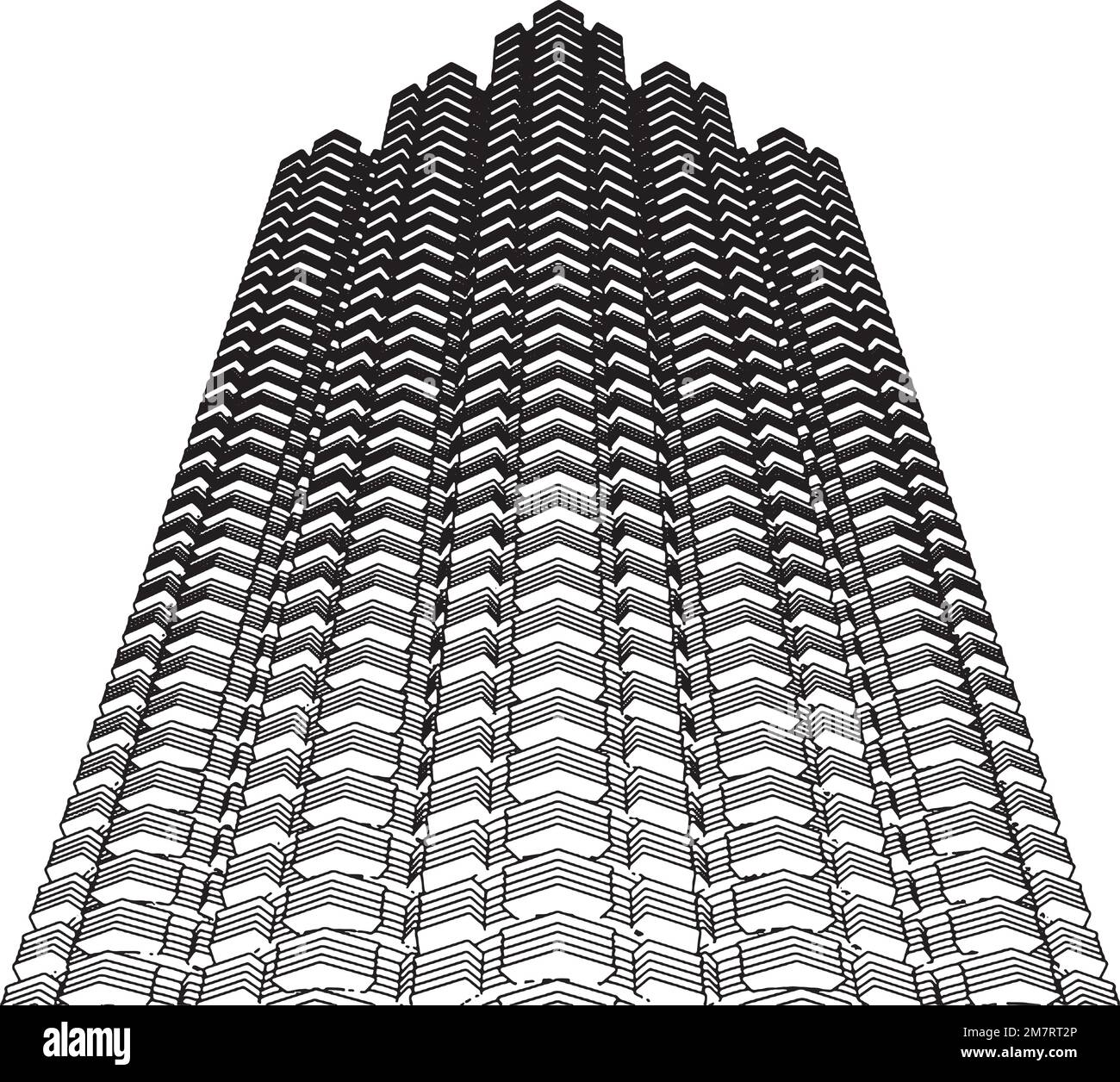 Abstract Constructions of the Skyscraper Vector Stock Vector Image ...