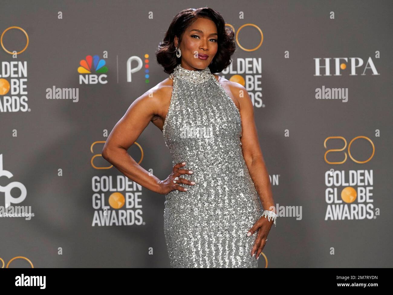 Angela Bassett, winner of the award for best performance by an actress ...