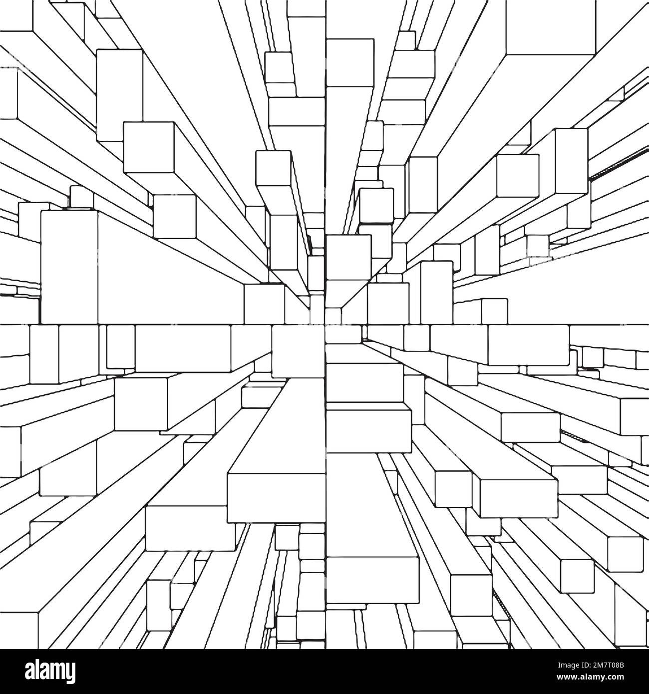 Abstract Urban City Center Vector Stock Vector Image & Art Alamy