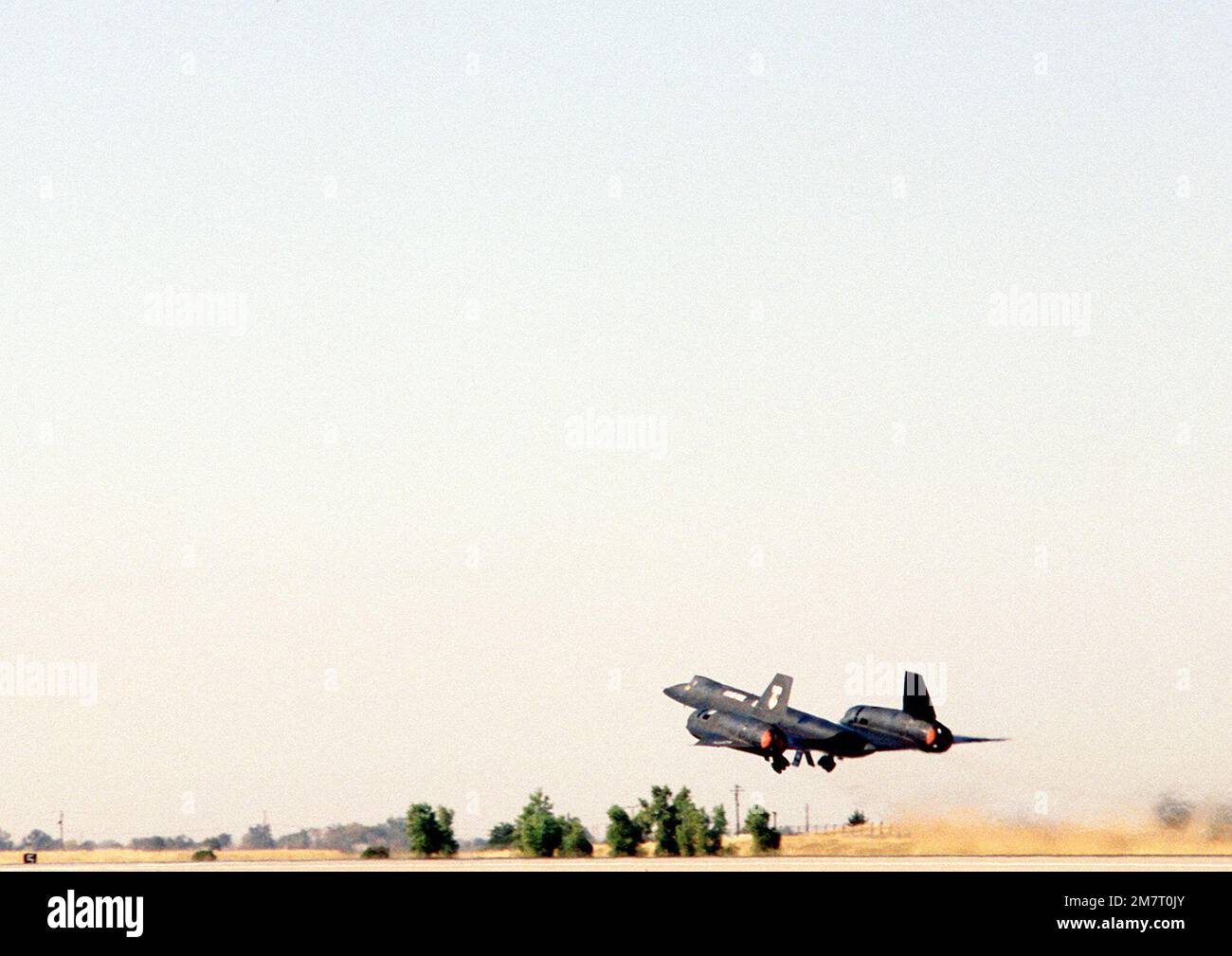 A view of an SR-71 Blackbird aircraft, from the 9th Strategic ...