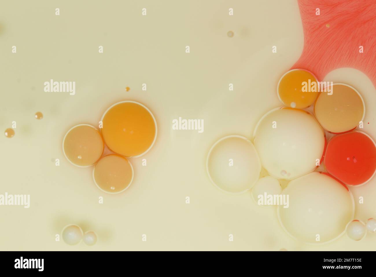 Interaction of different fluid densities hires stock photography and