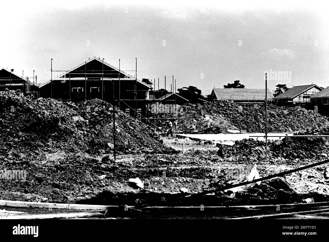 A view of construction progress at Rendlesham Park, the new base
