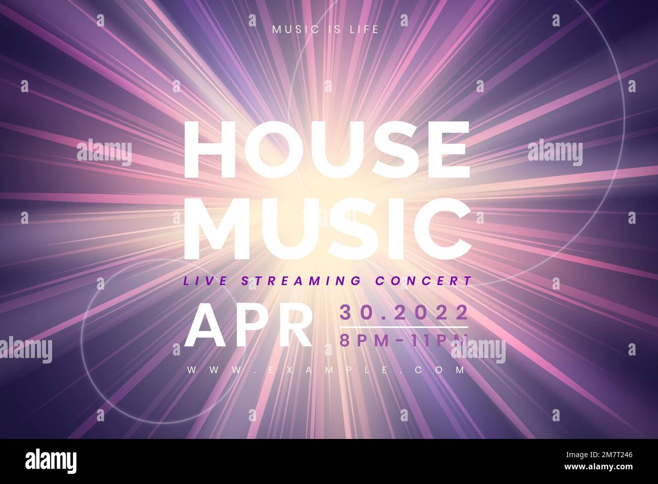 Editable banner template vector with light effect for live streaming ...