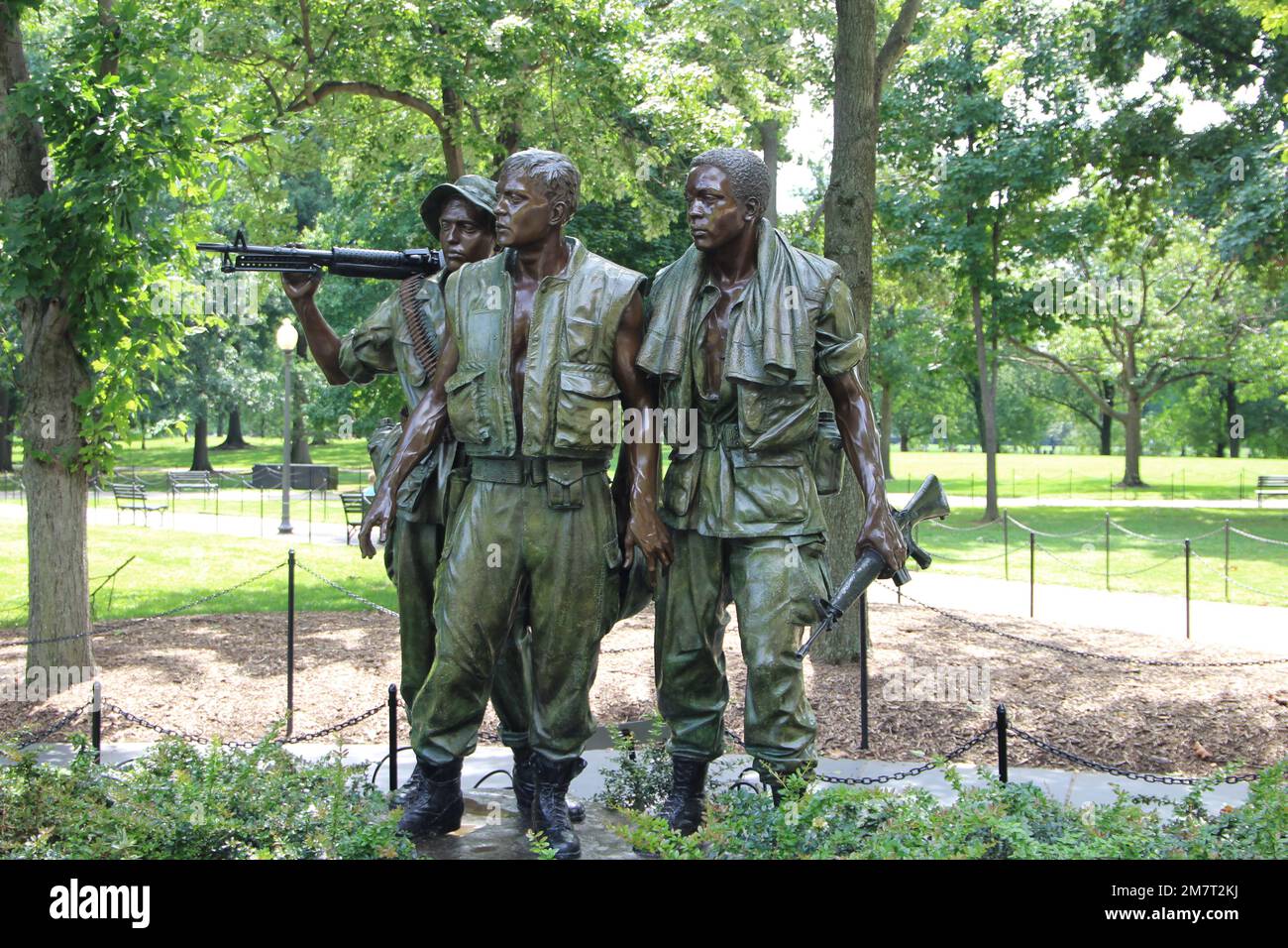 Vietnam War Veterans Memorial National Parks Service Washington DC Stock Photo