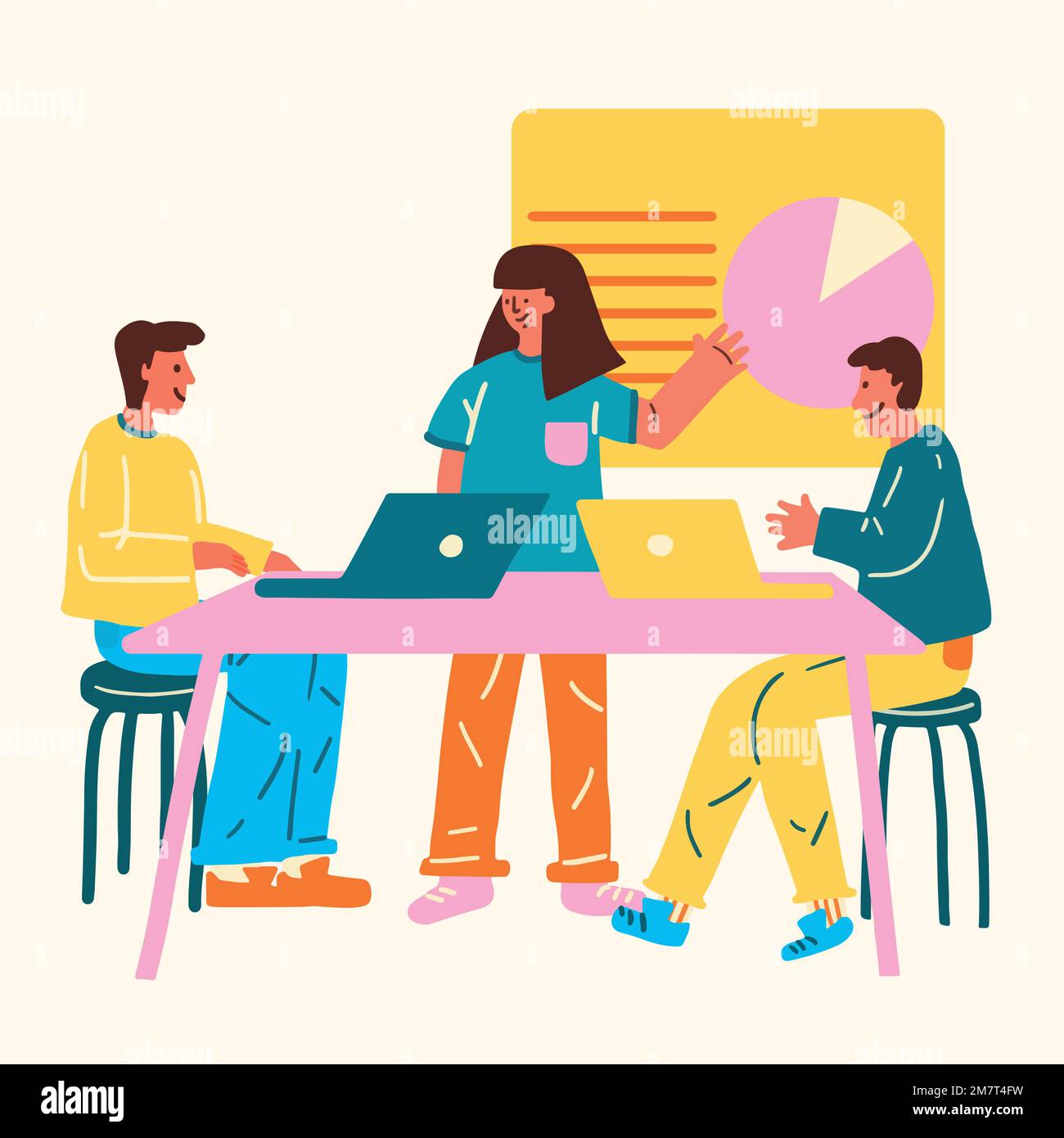 Business flat design style vector illustration Stock Vector